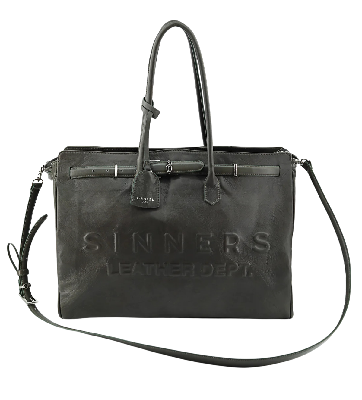 LEATHER DEPT. GREEN BAG