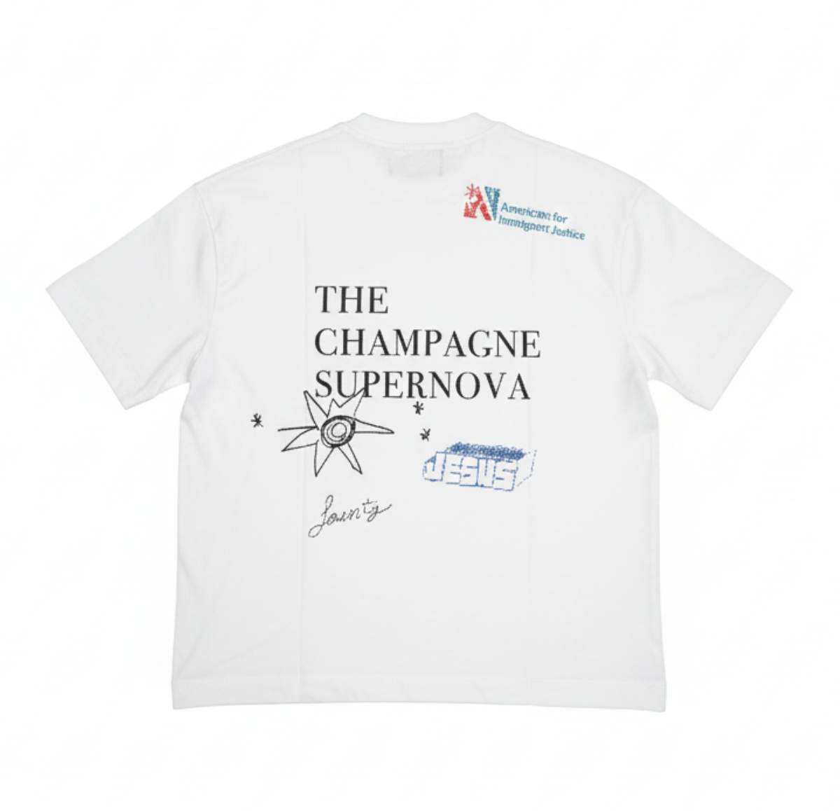 CHAMPAGNE SUPERNOVA WHITE T-SHIRT