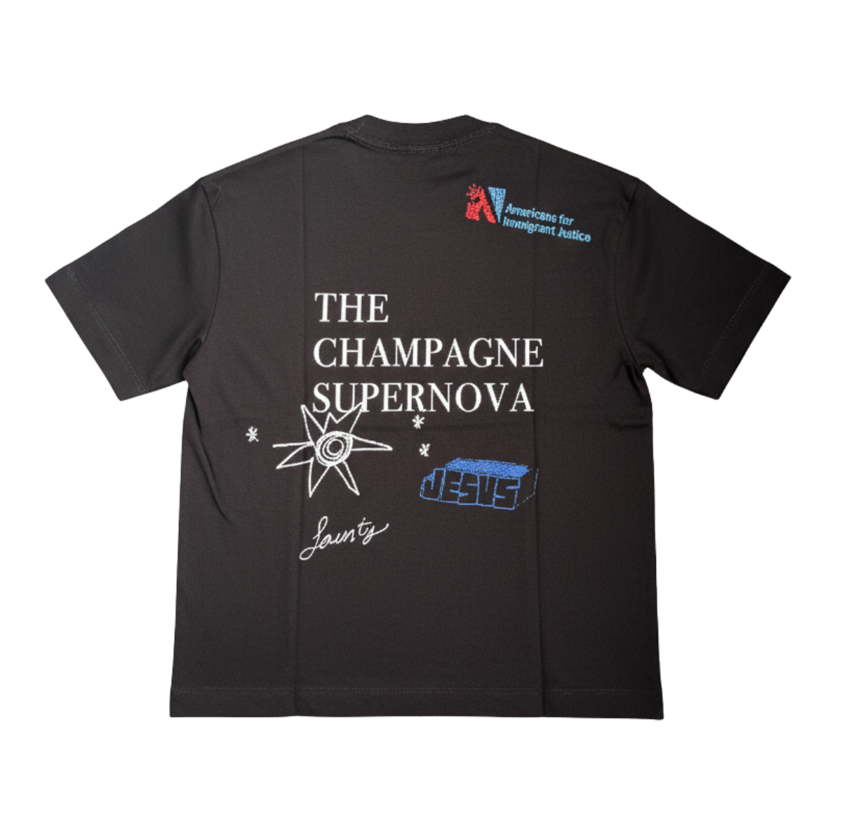 CHAMPAGNE SUPERNOVA BLACK T-SHIRT
