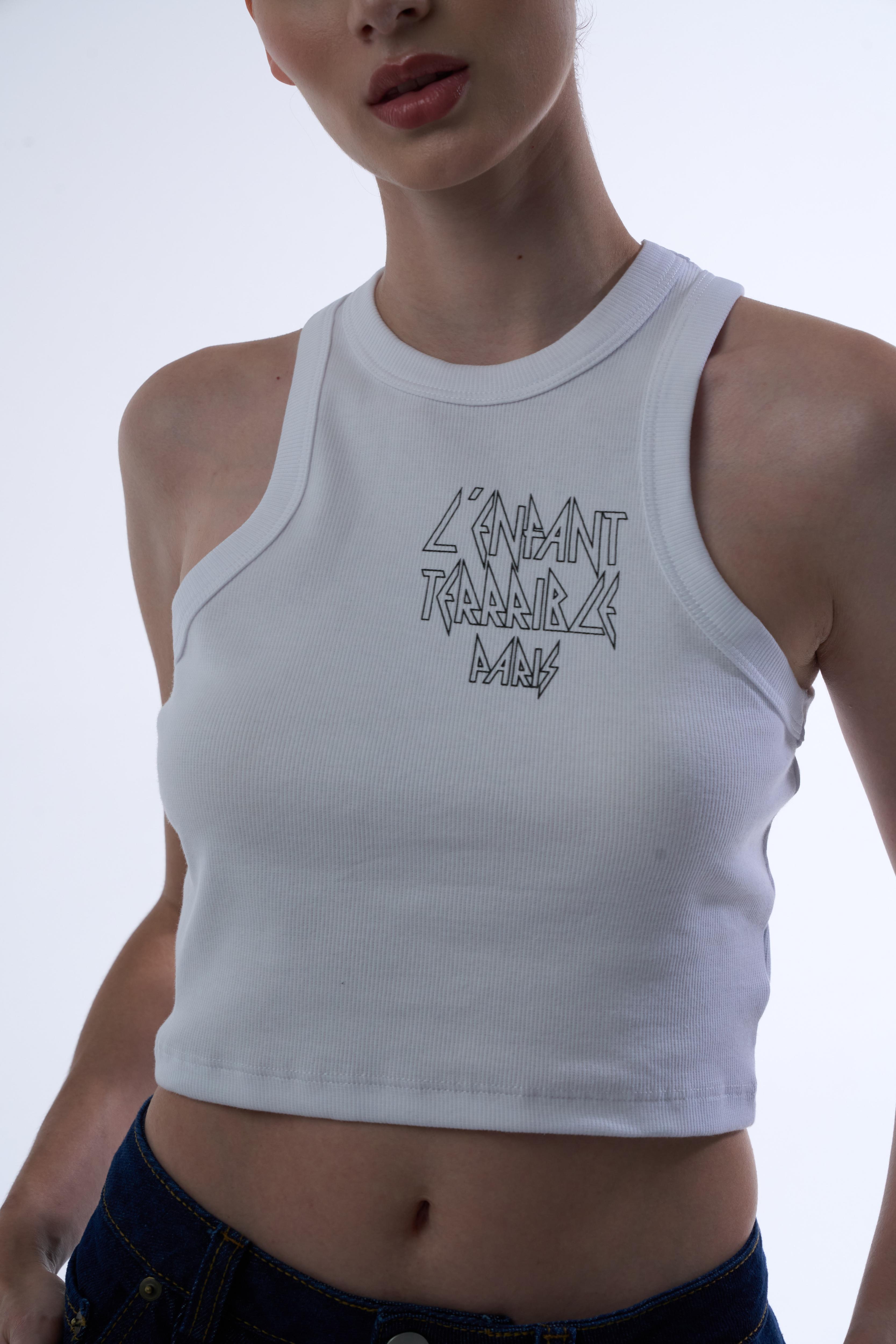 L'ENFANT WHITE WOMEN TANK TOP