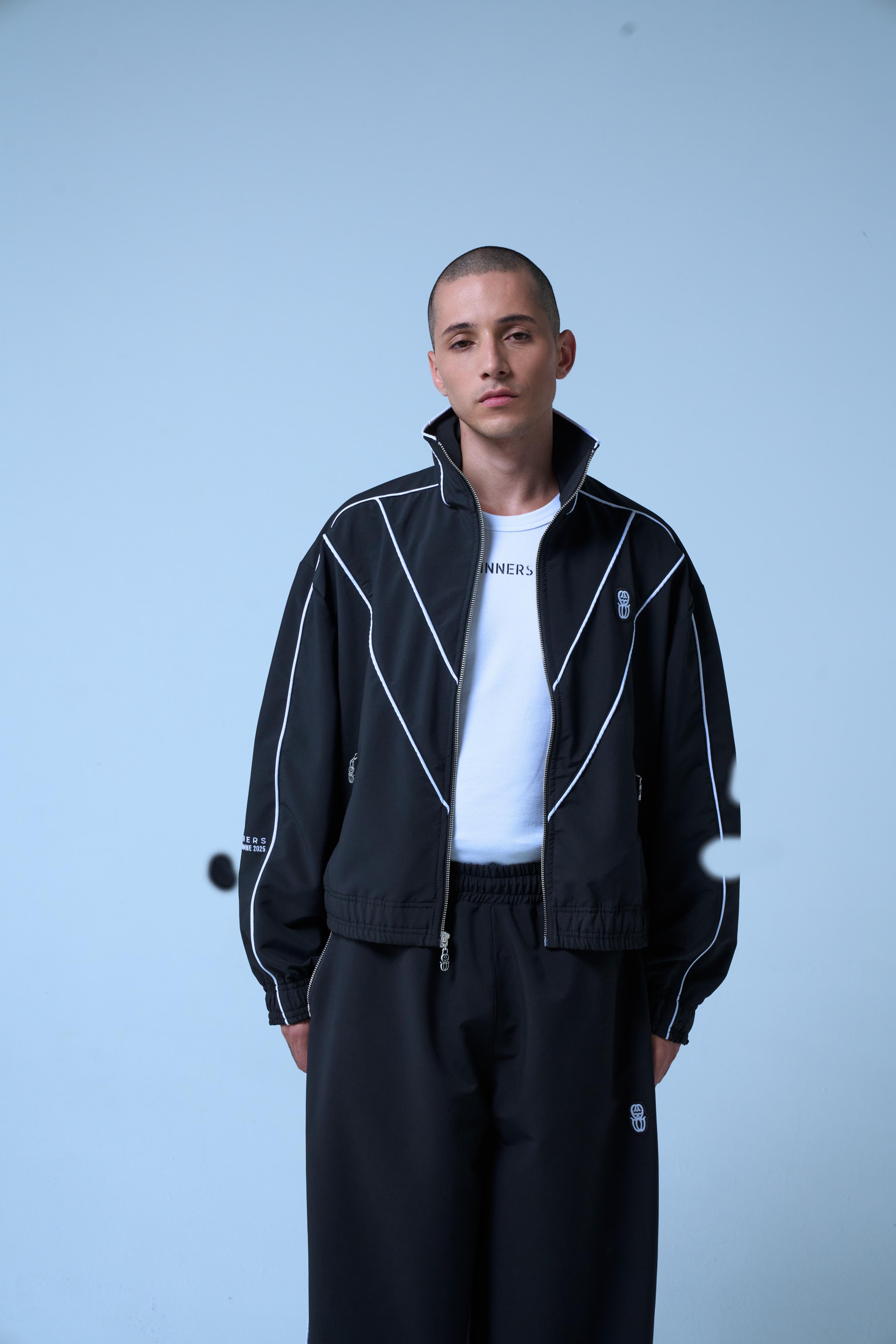 SINNERS BLACK TRACK JACKET