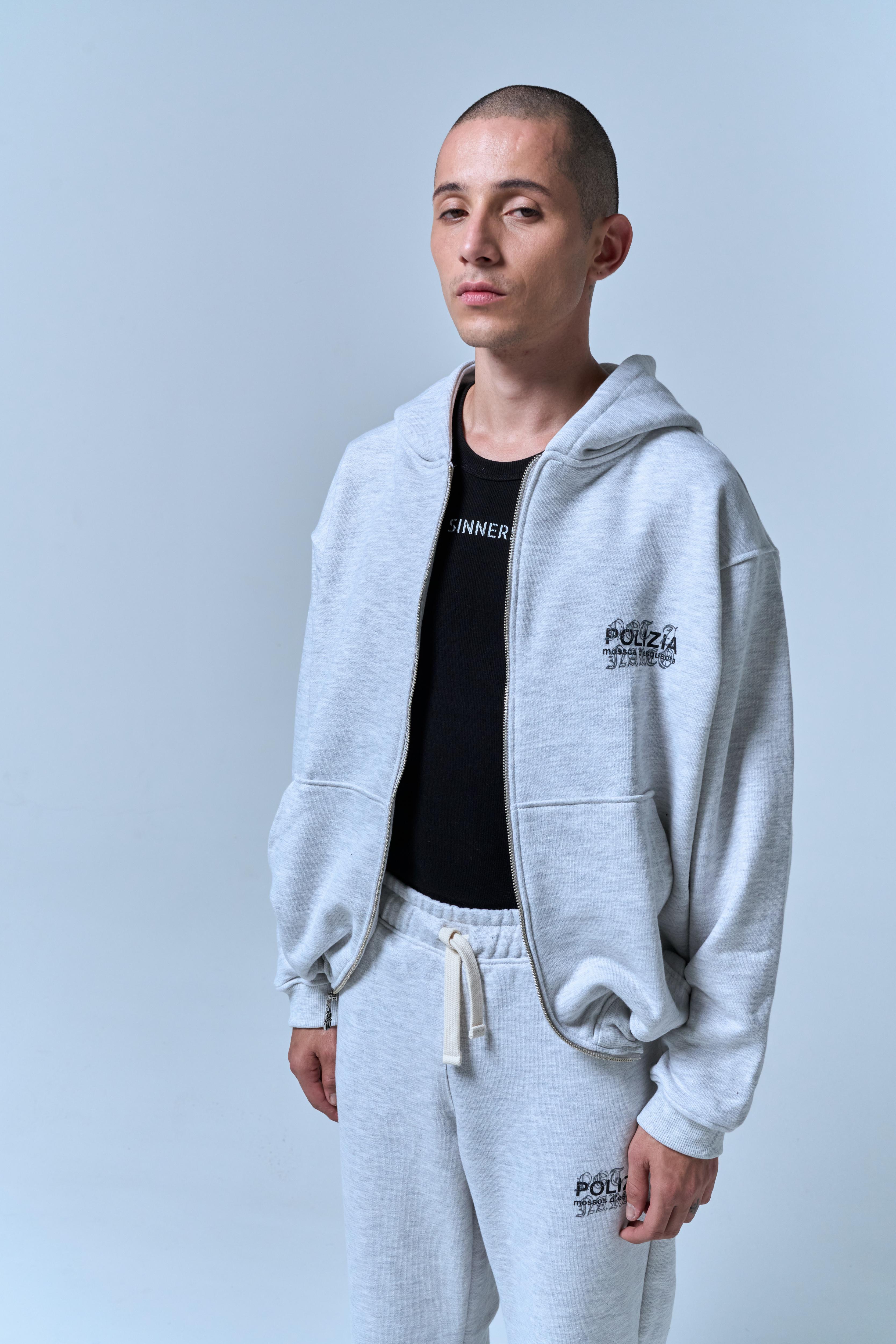 POLIZIA GRAY SWEATPANTS