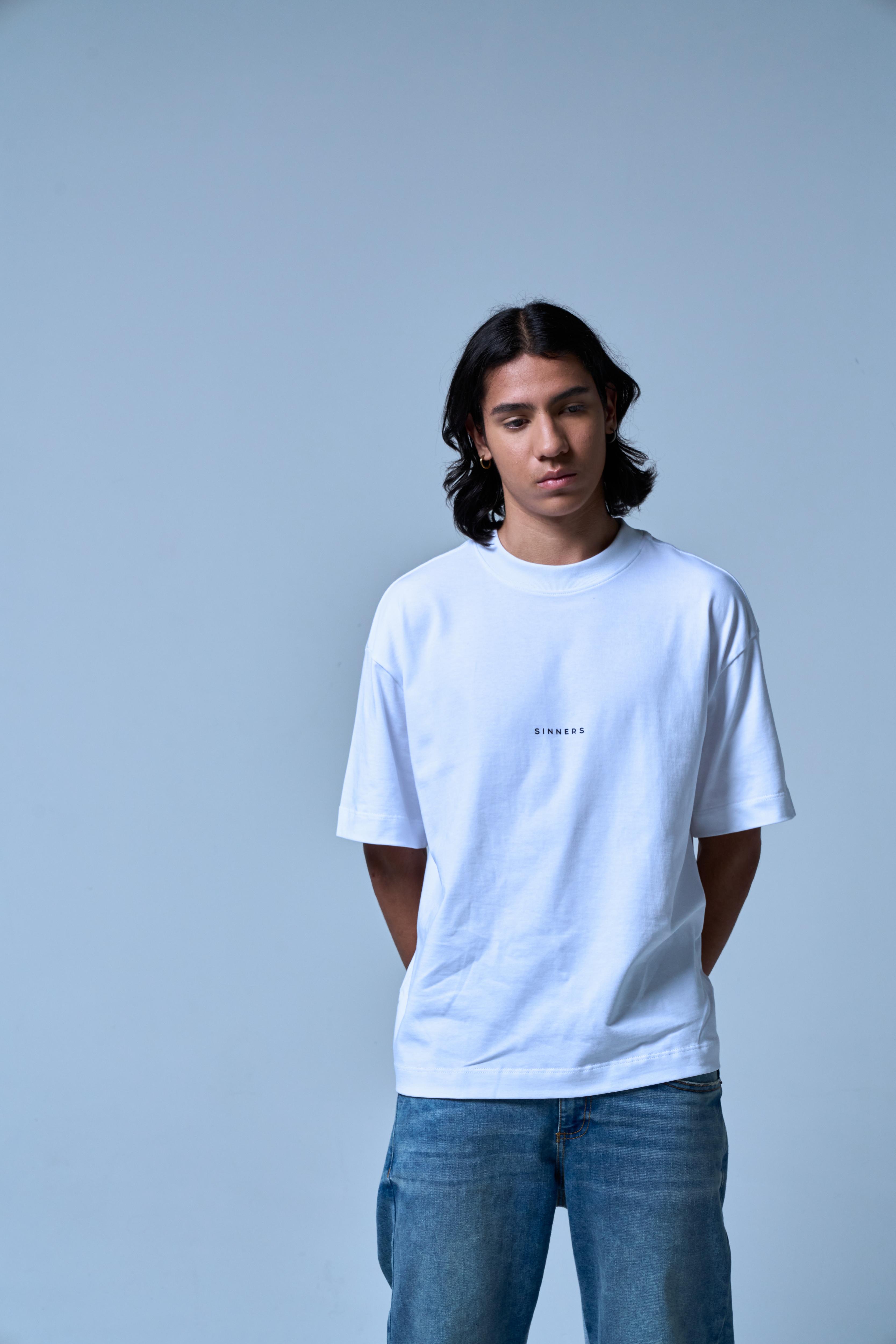 CENTER LOGO WHITE T-SHIRT