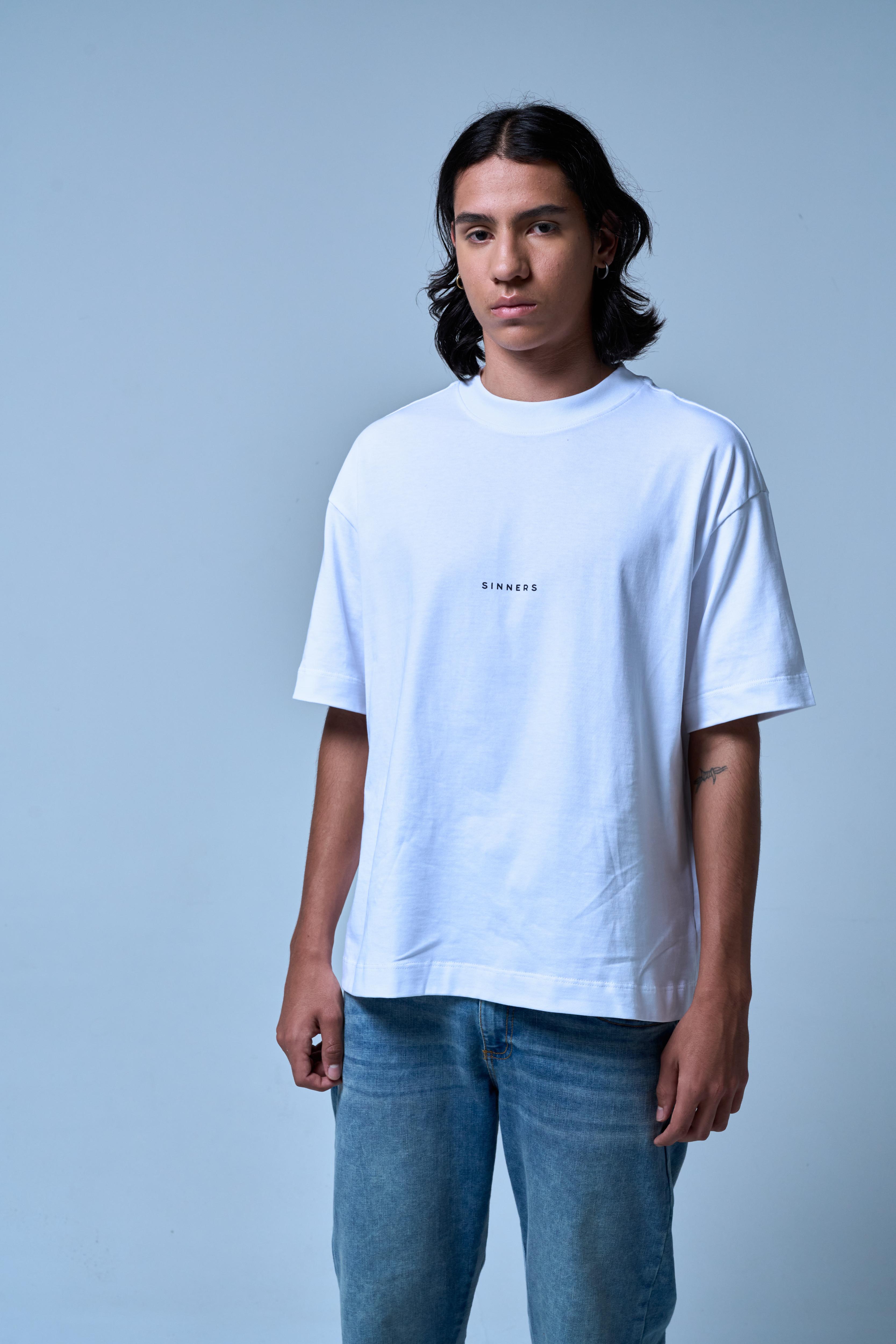 CENTER LOGO WHITE T-SHIRT