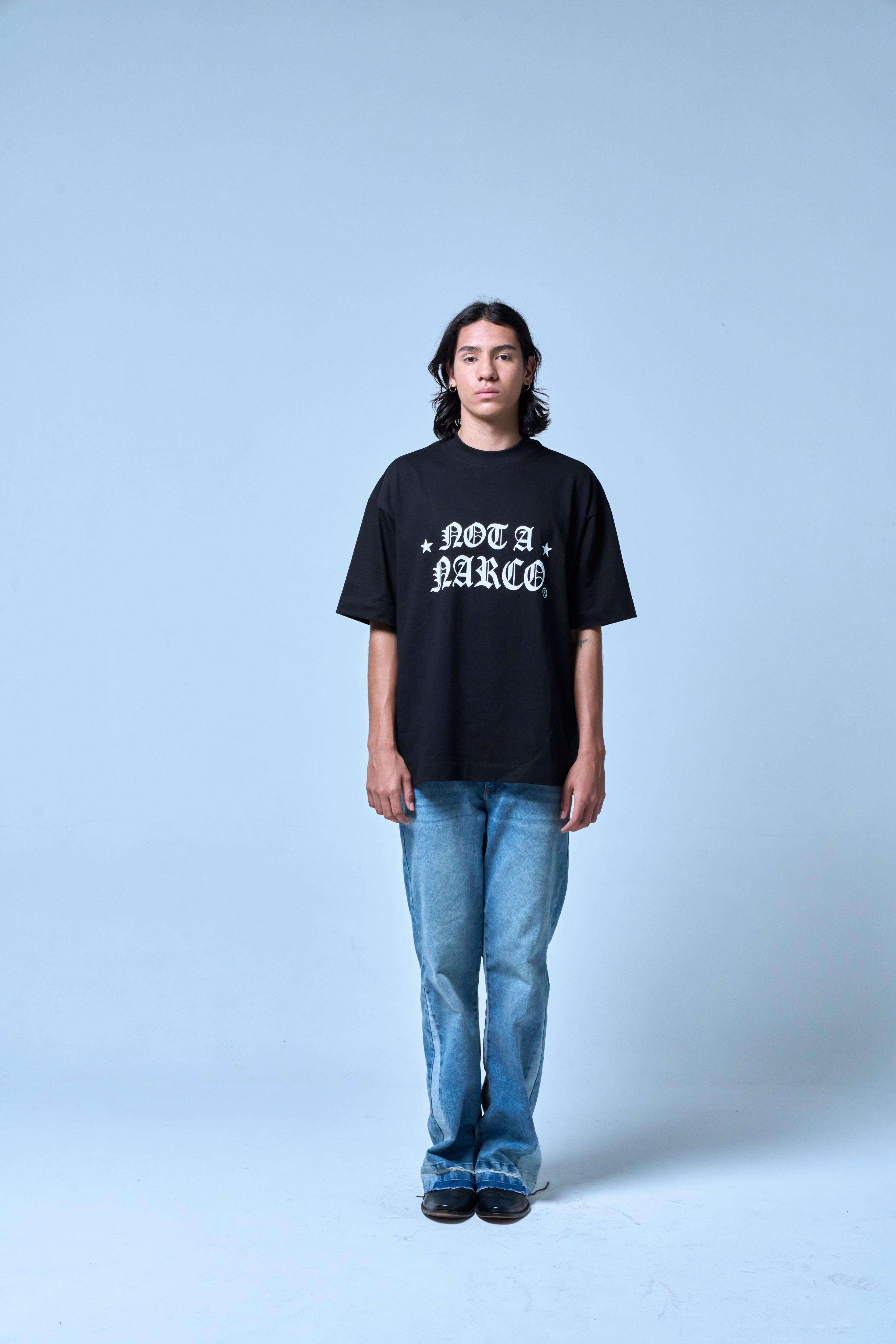 NOT A NARCO STAR BLACK T-SHIRT