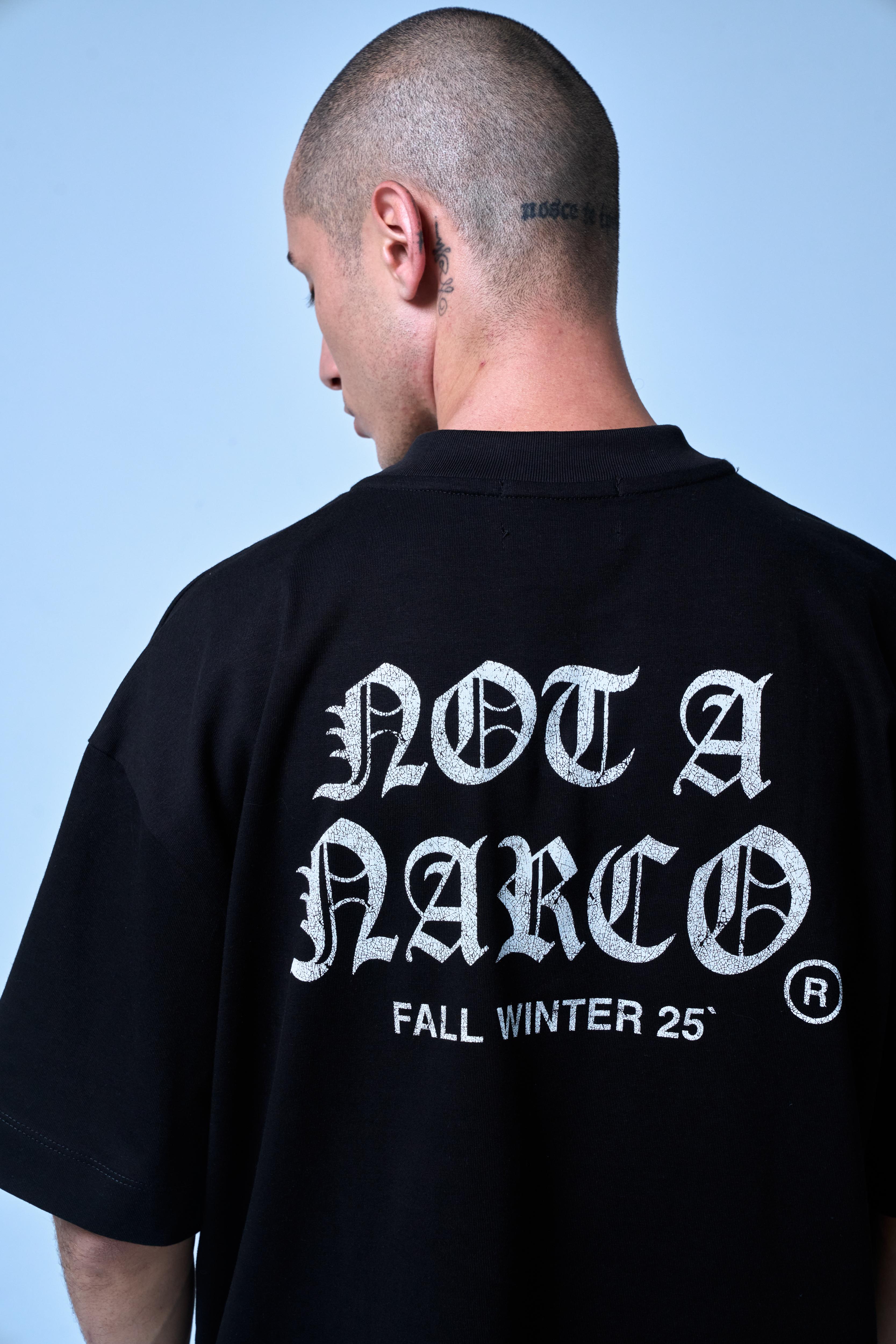 NOT A NARCO FW25 BLACK T-SHIRT