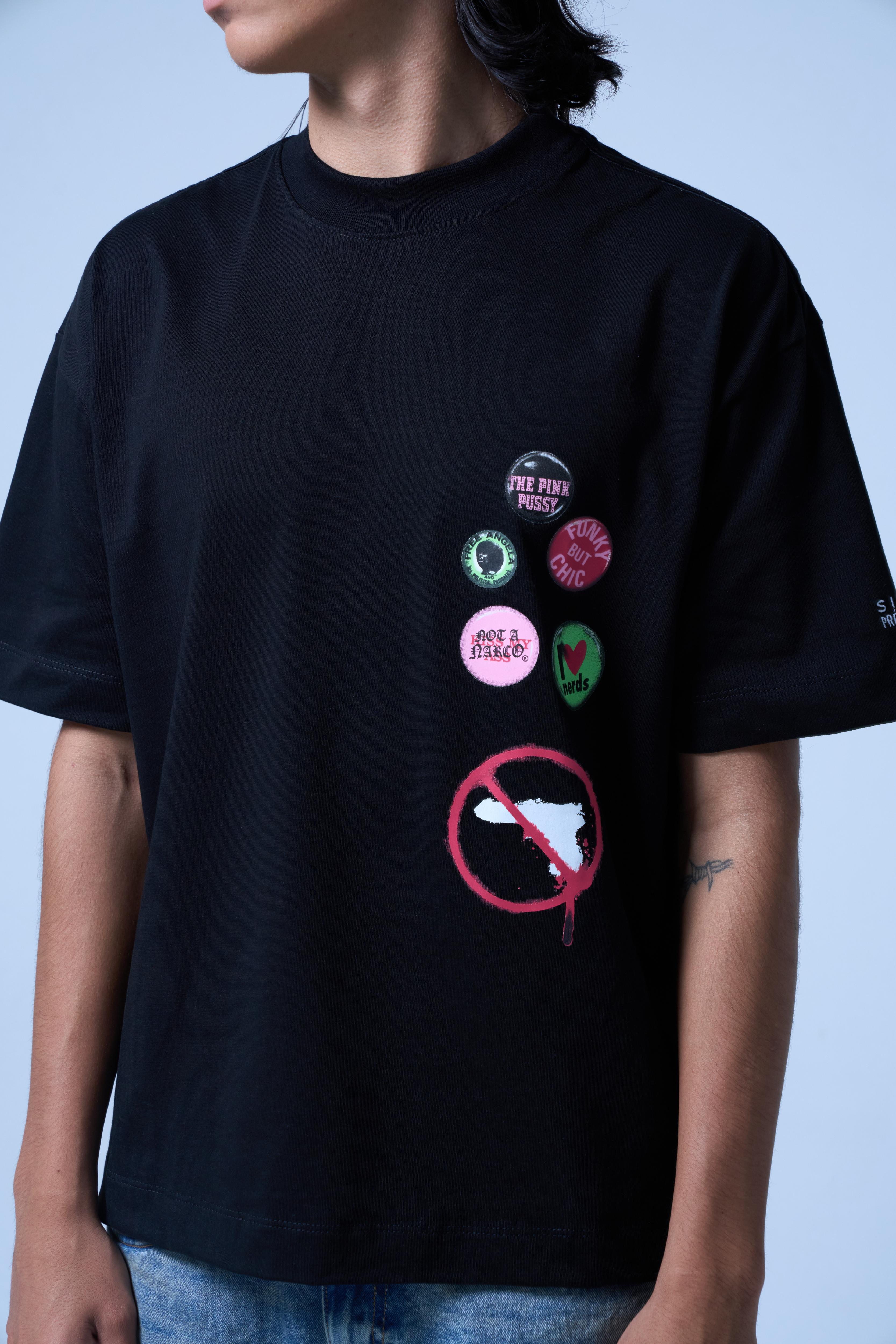 STAMPS BLACK T-SHIRT