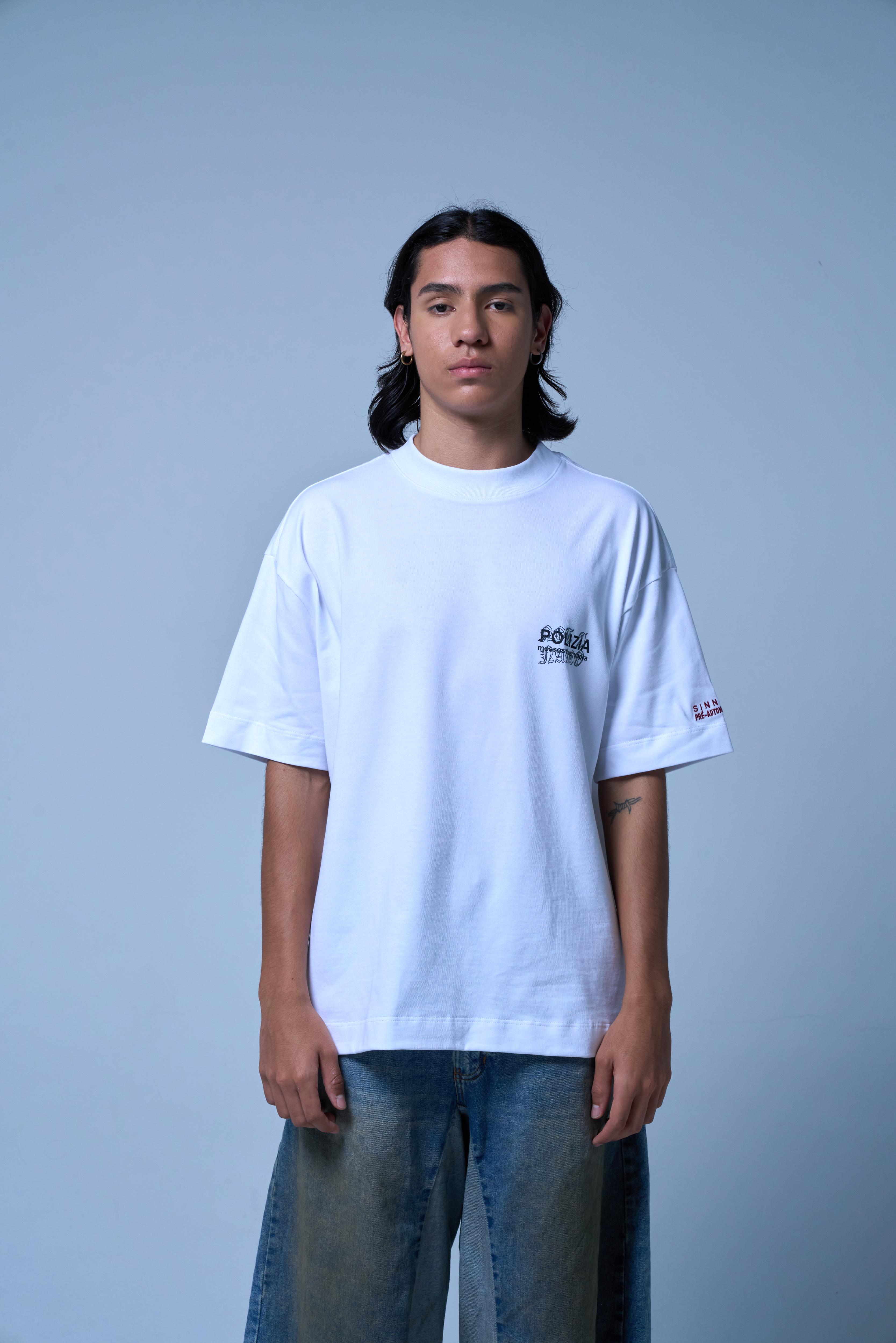 POLIZIA WHITE T-SHIRT