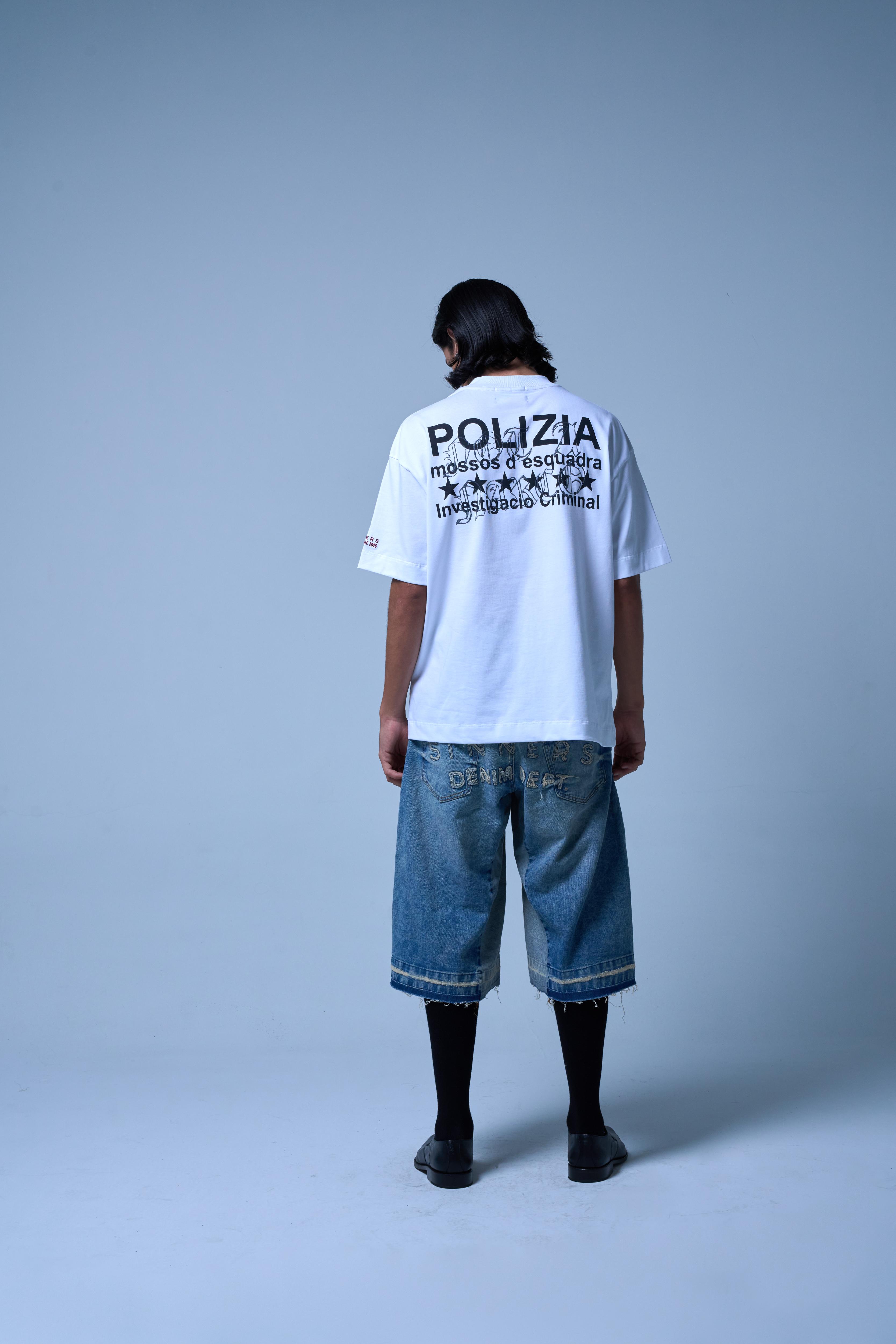 POLIZIA WHITE T-SHIRT