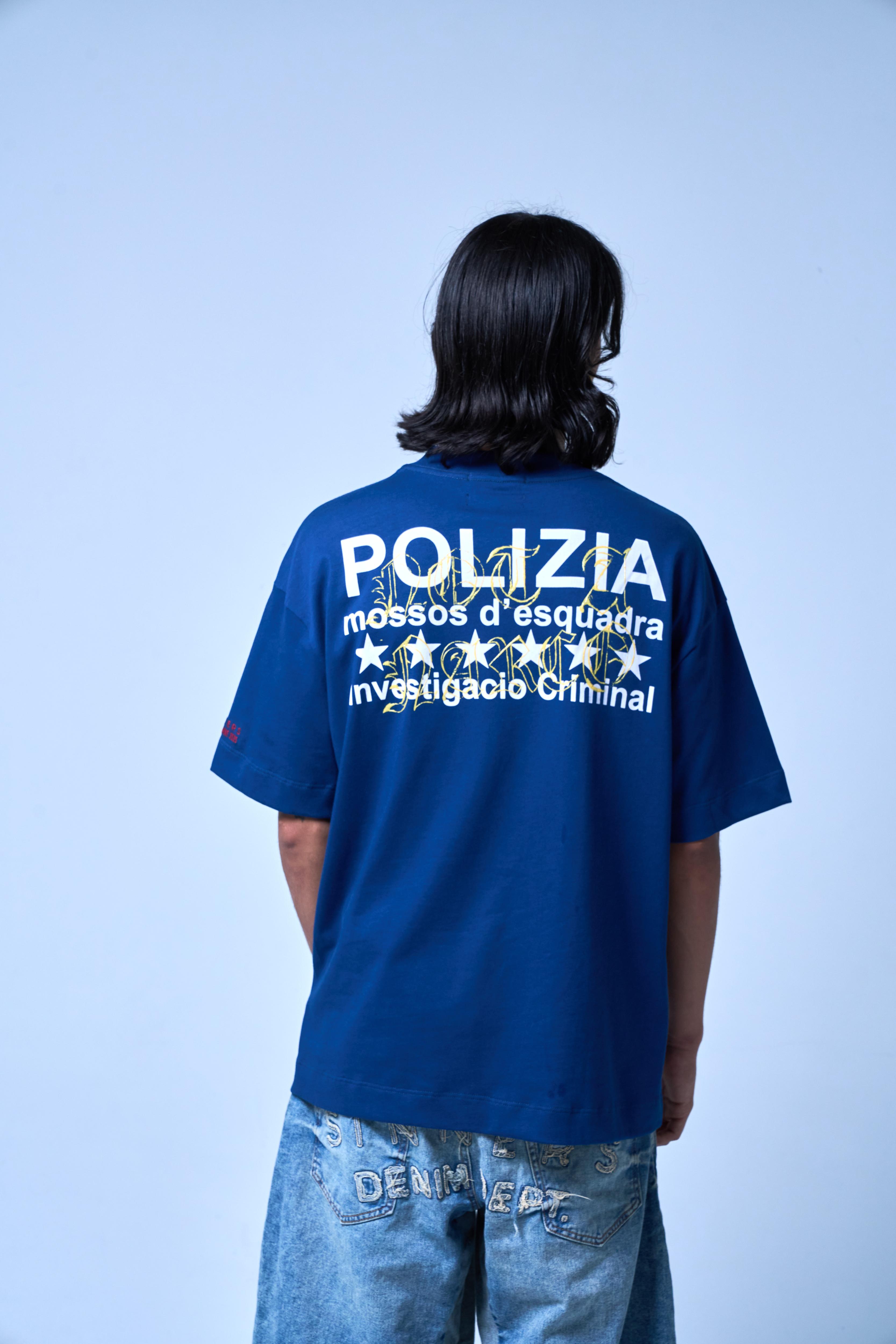 POLIZIA BLUE T-SHIRT