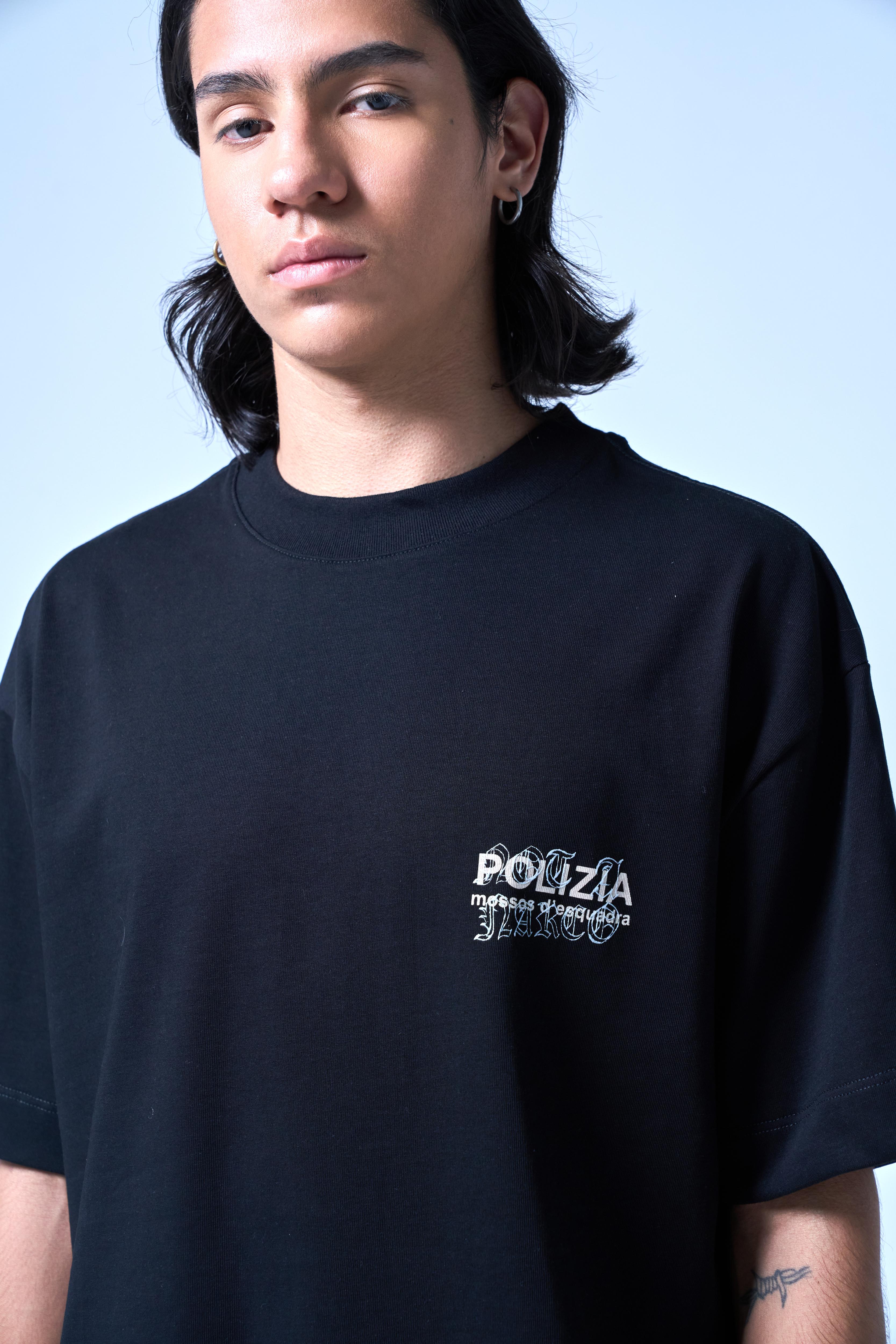 POLIZIA BLACK T-SHIRT