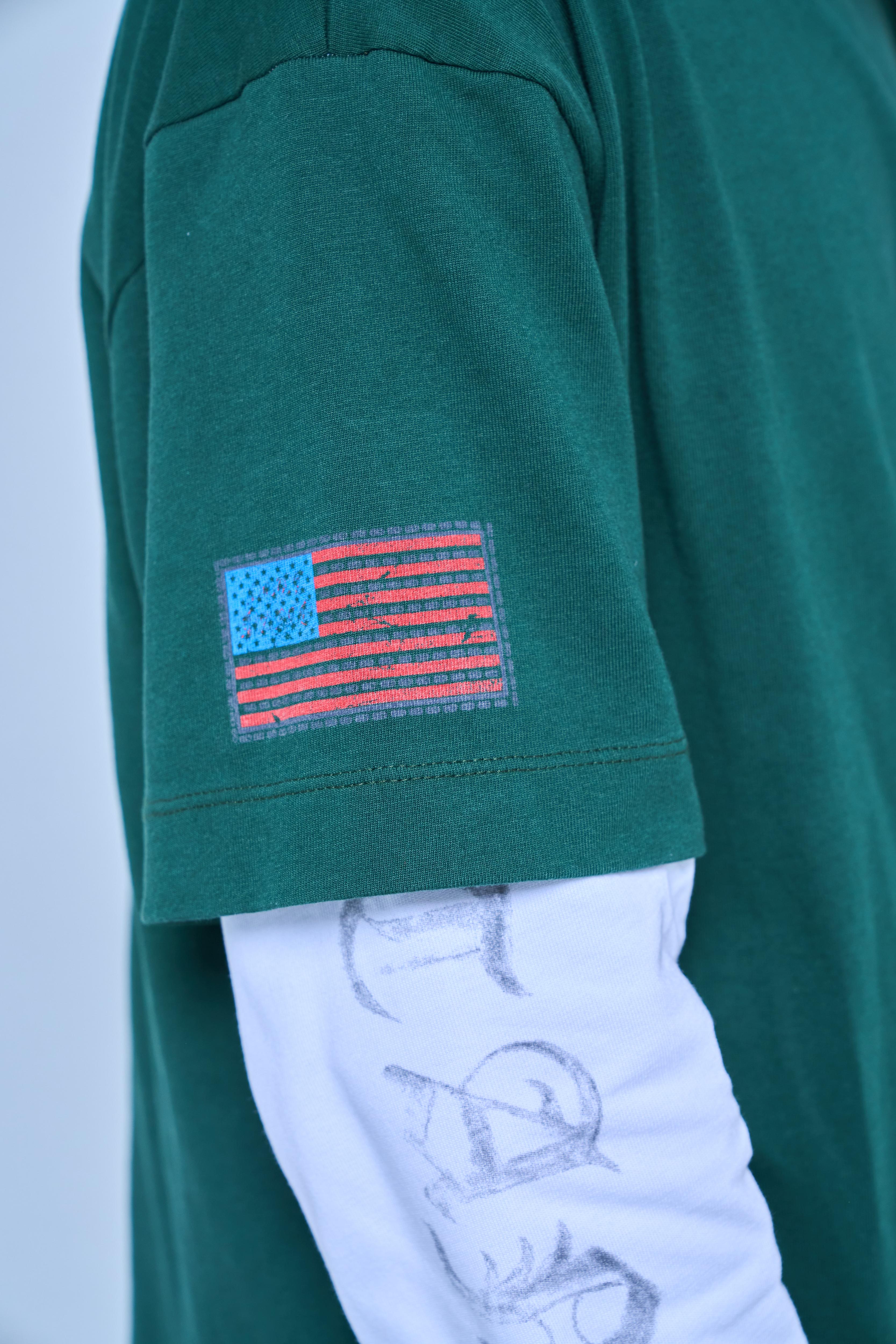 POLIZIA GREEN DOUBLE SLEEVE