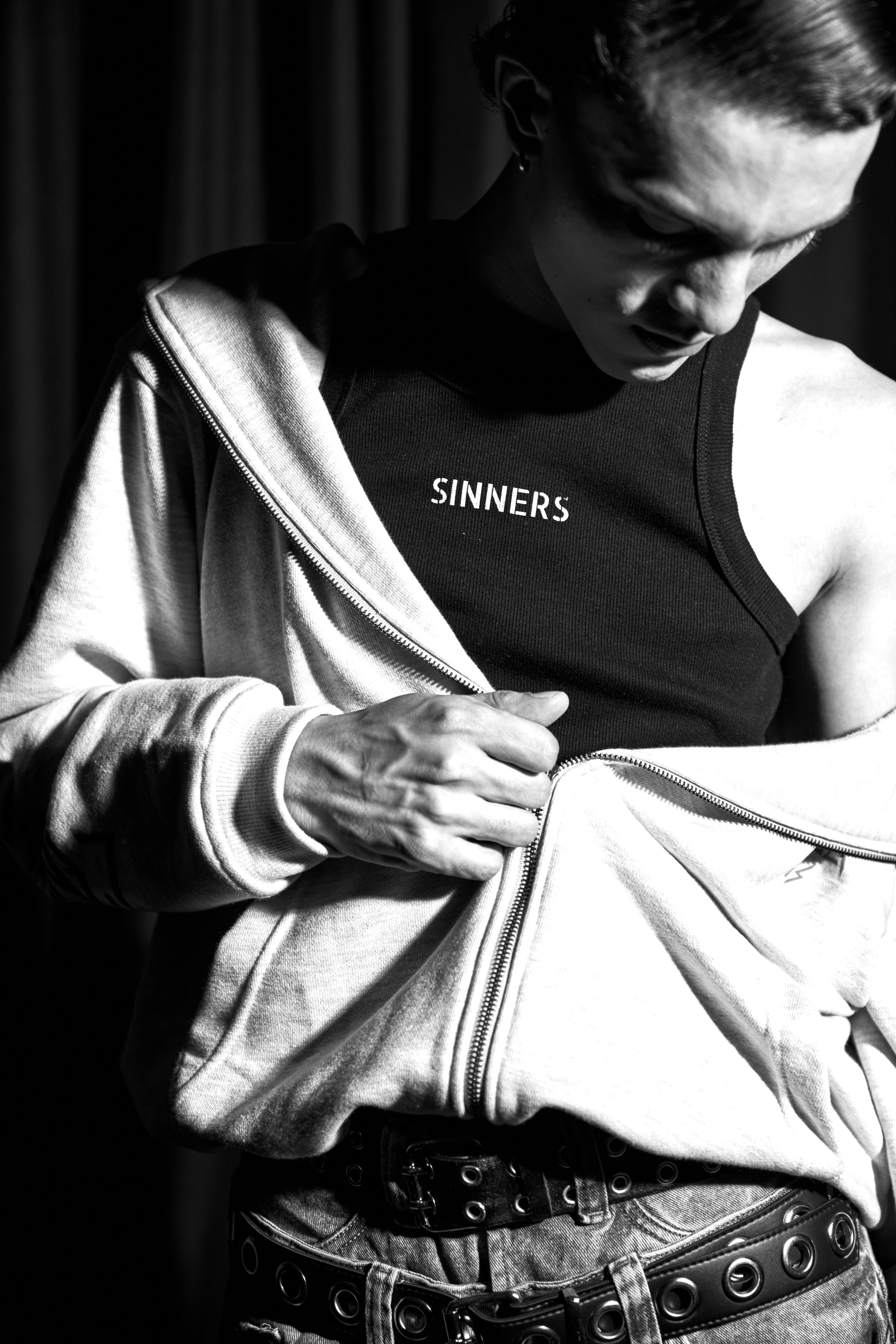 SINNERS BLACK MEN TANK TOP