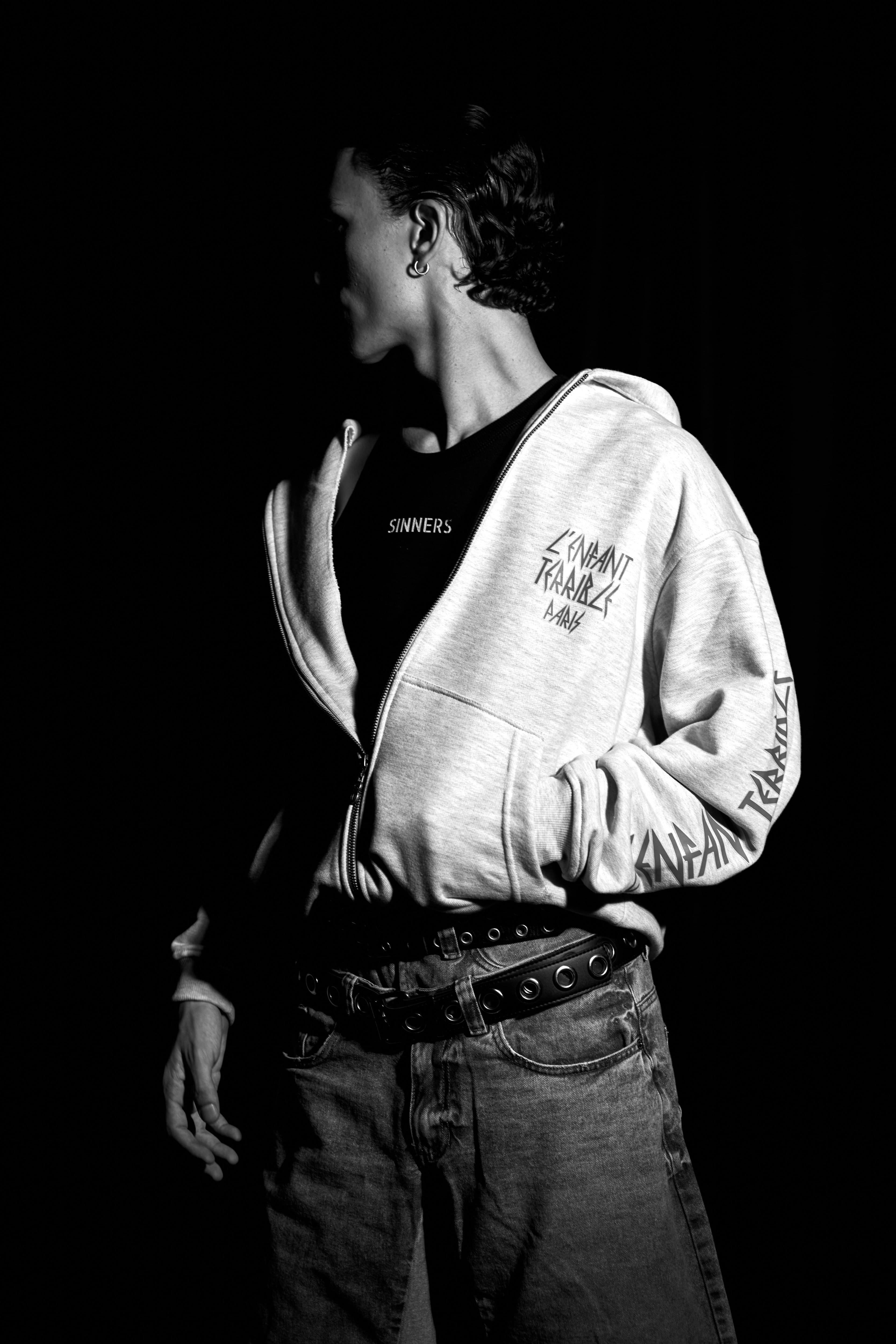 DEF SINNERS GRAY HOODIE