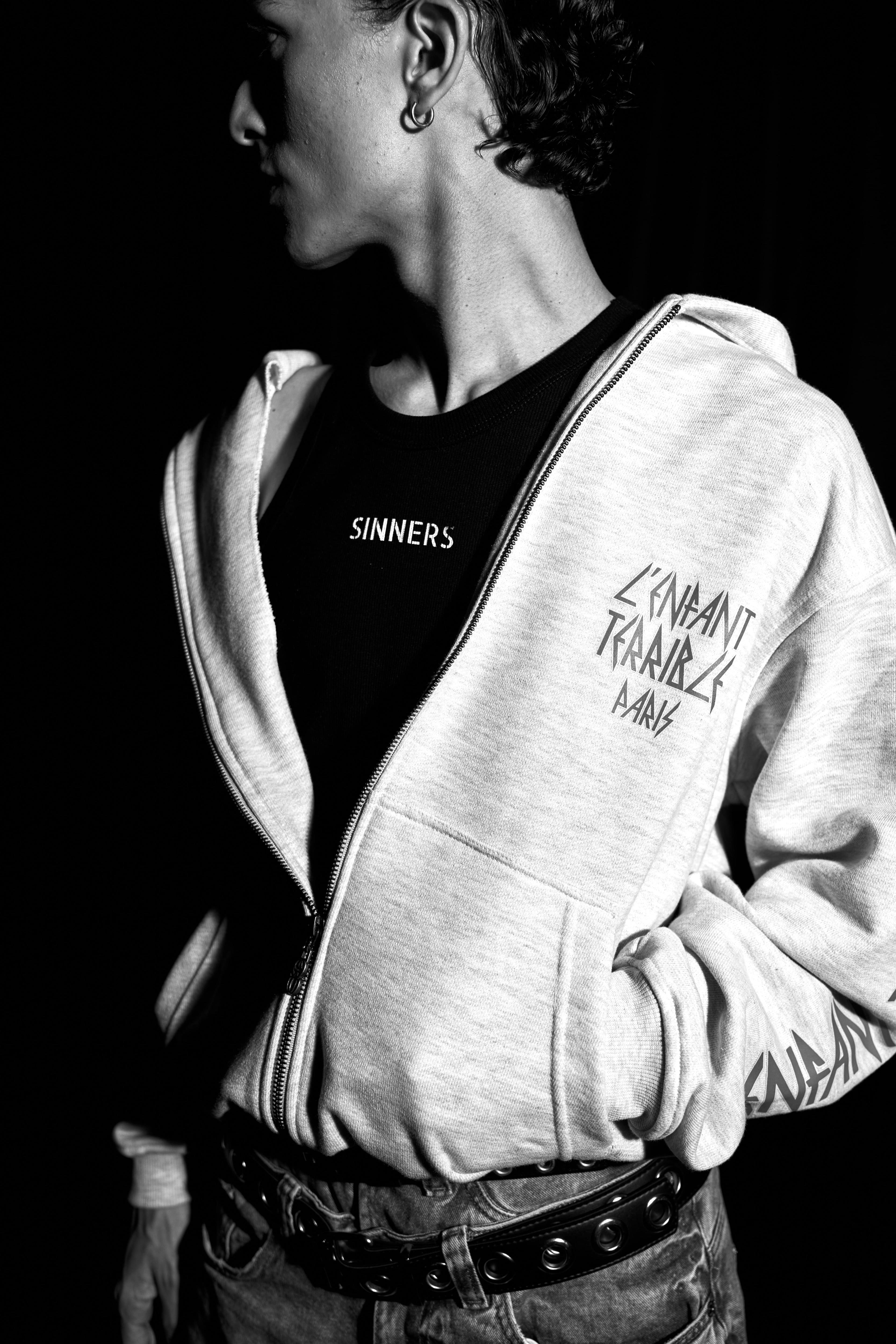 DEF SINNERS GRAY HOODIE