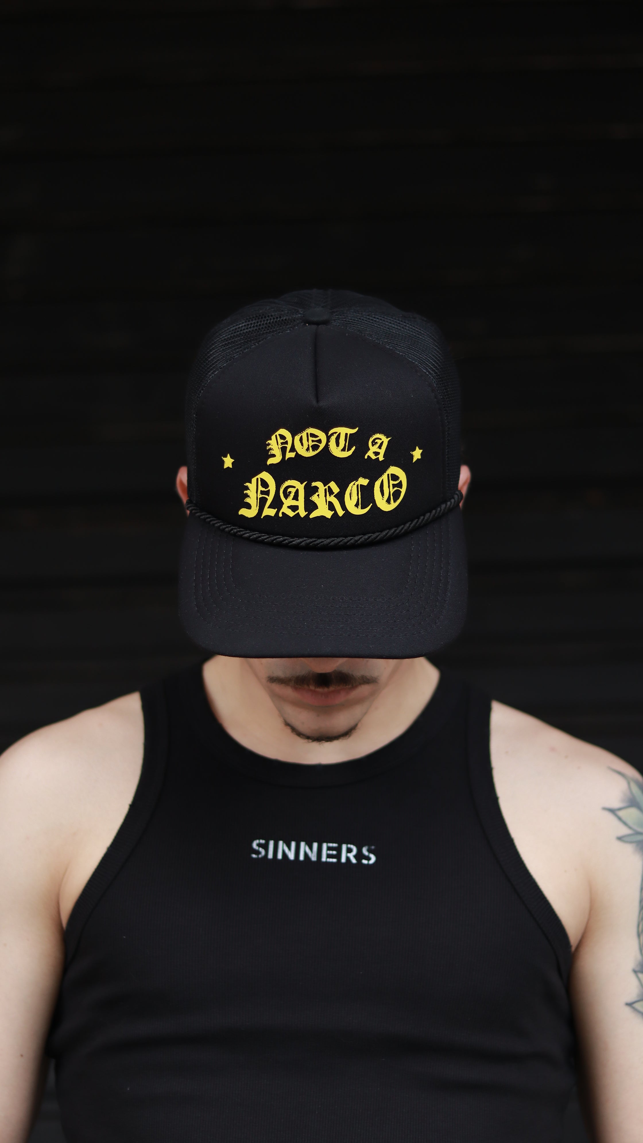 NOT A NARCO™ SOUVENIR BLACK/YELLOW CAP