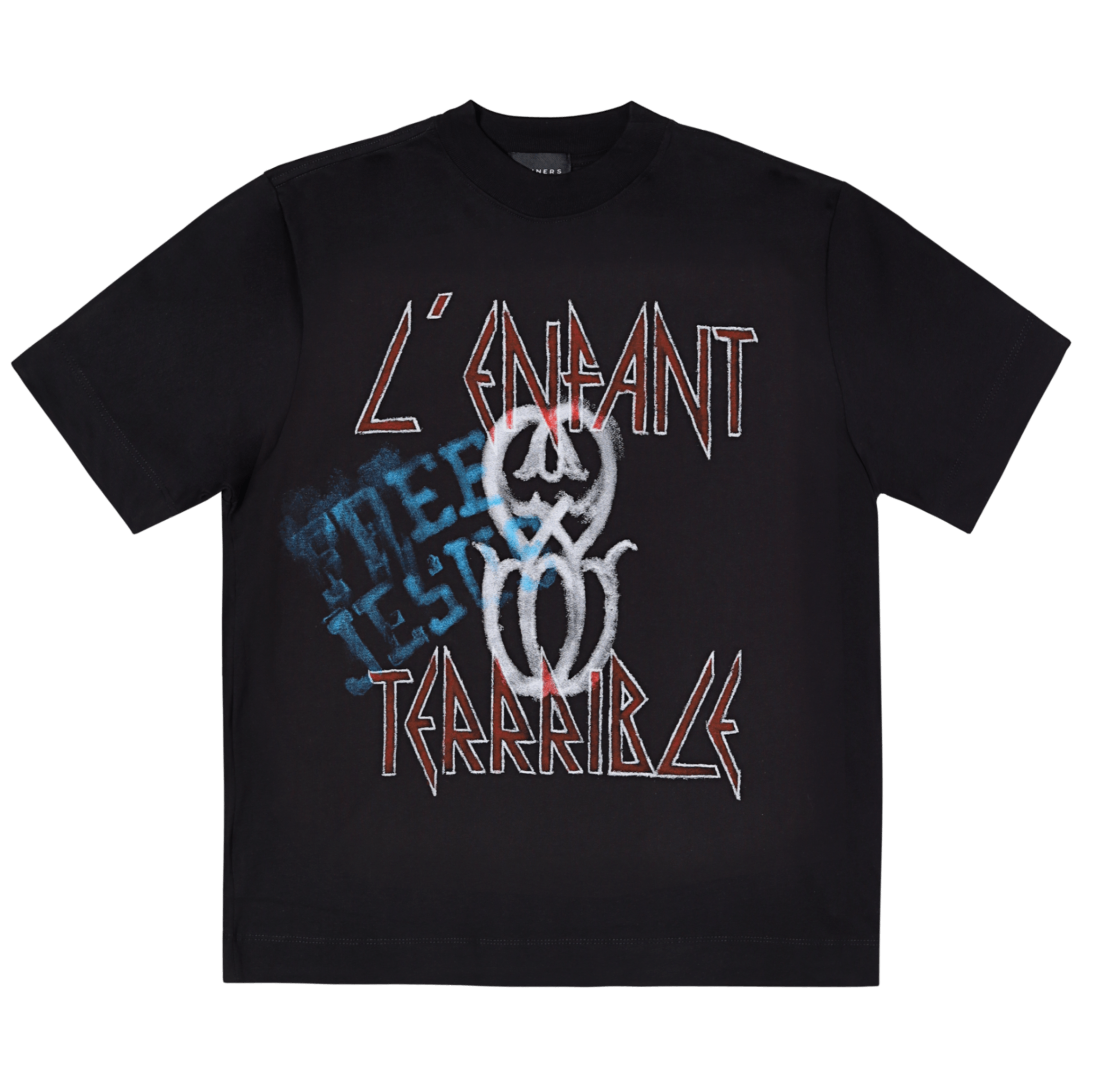 L'ENFANT MONOGRAM BLACK T-SHIRT