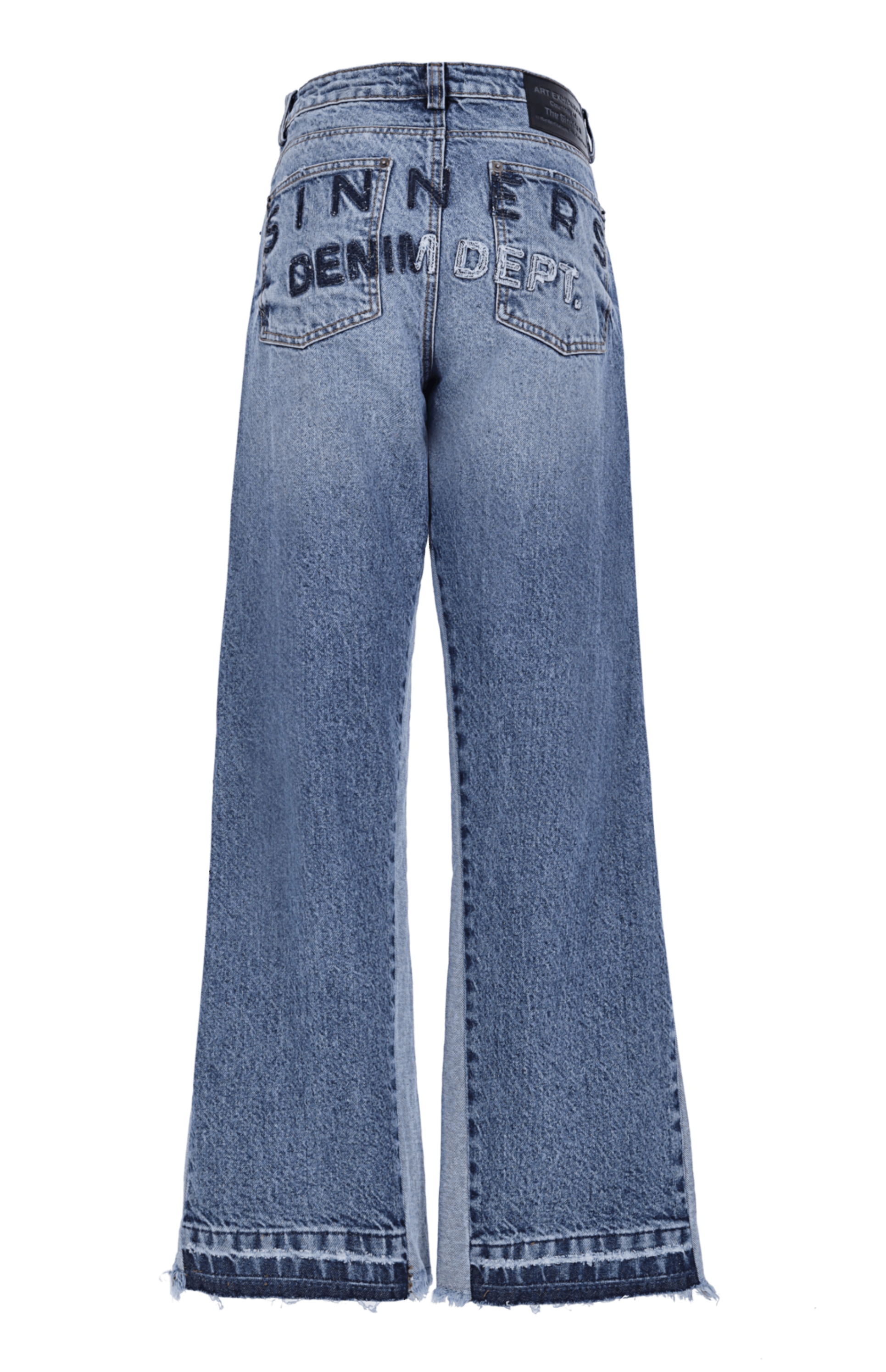 EMBROIDERED FLARED JEANS