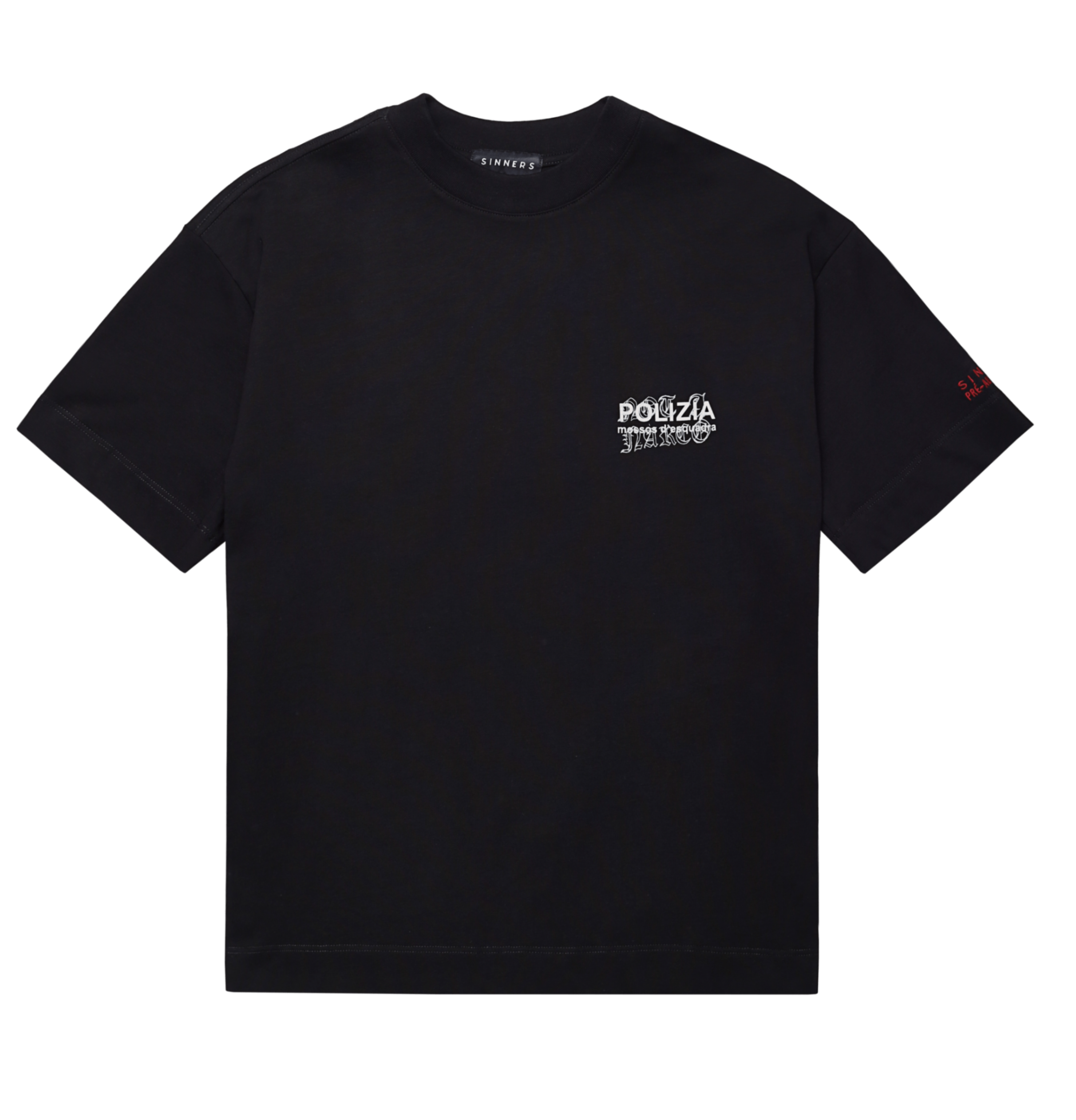 POLIZIA BLACK T-SHIRT