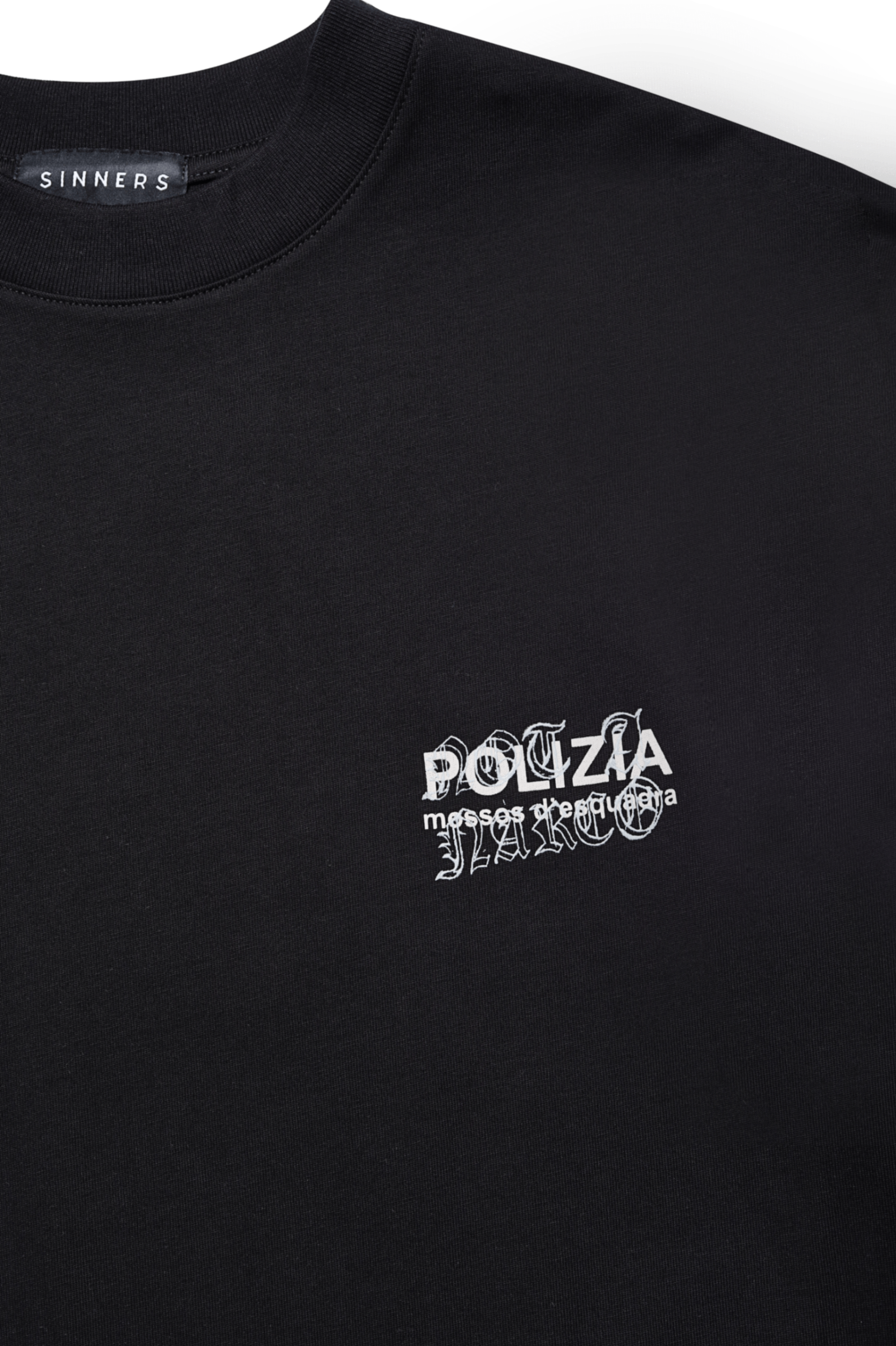 POLIZIA BLACK T-SHIRT