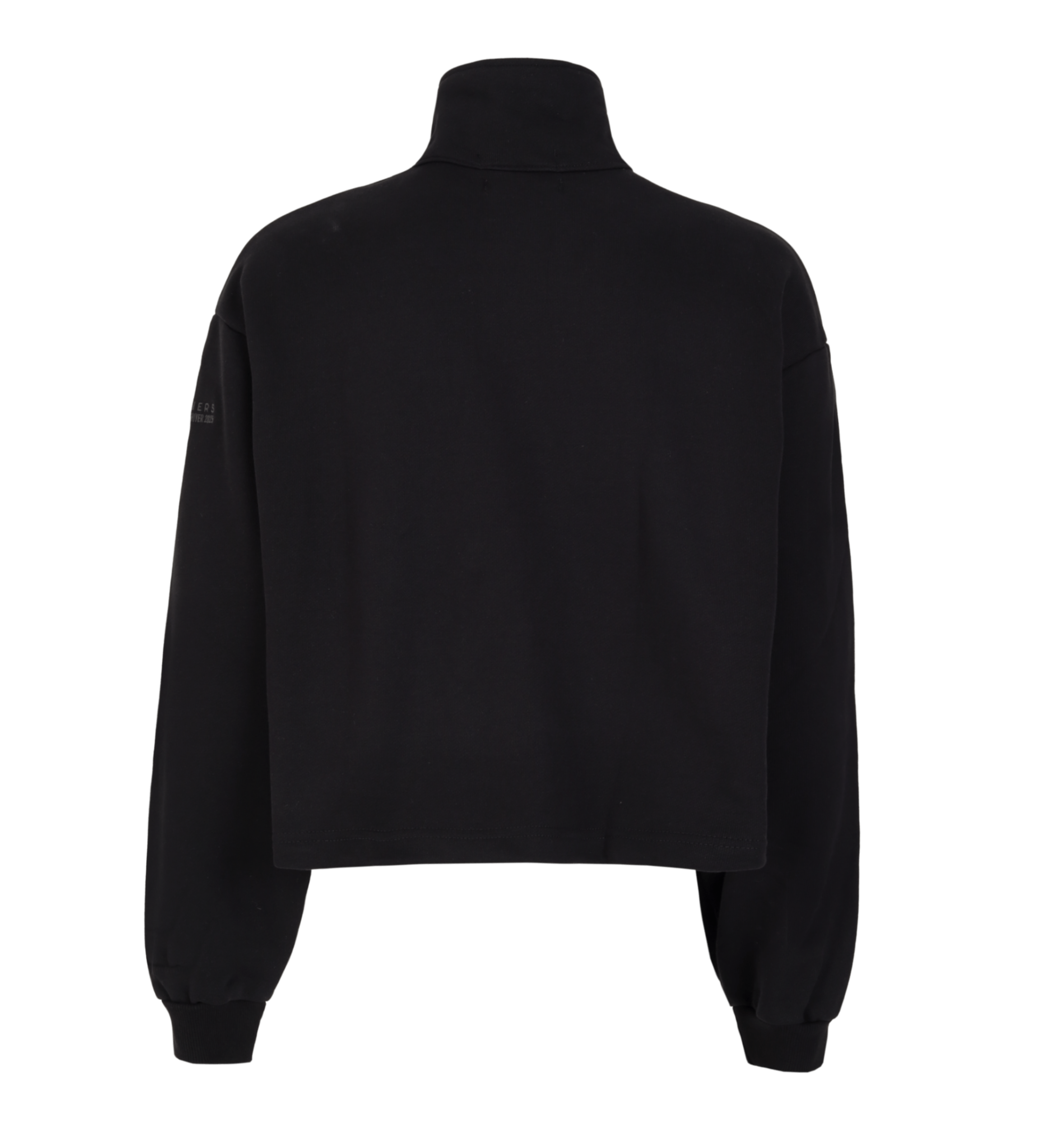 MONOGRAM ZIPPER BLACK SWEATER