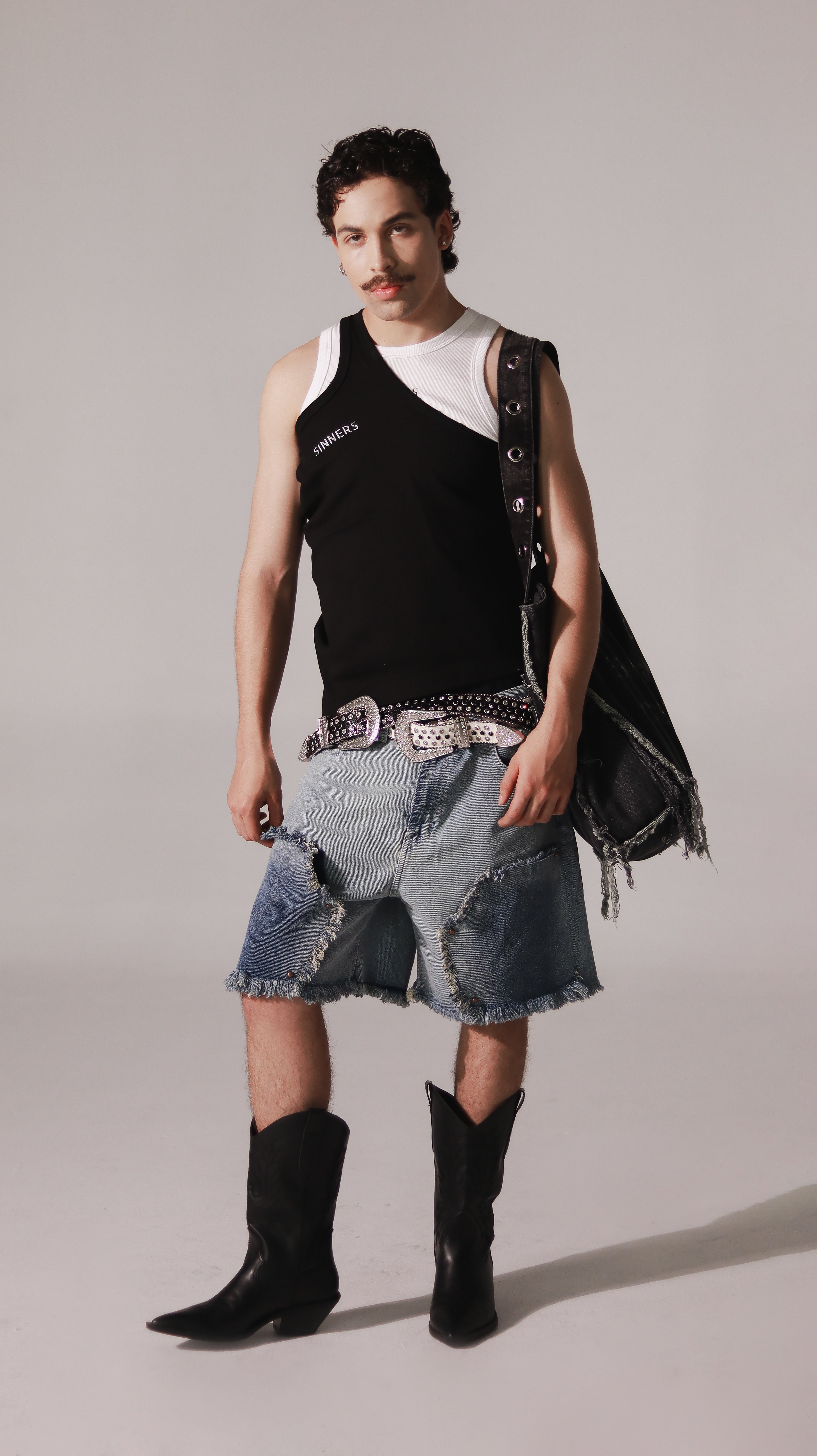 LES MAÇONS DENIM SHORTS