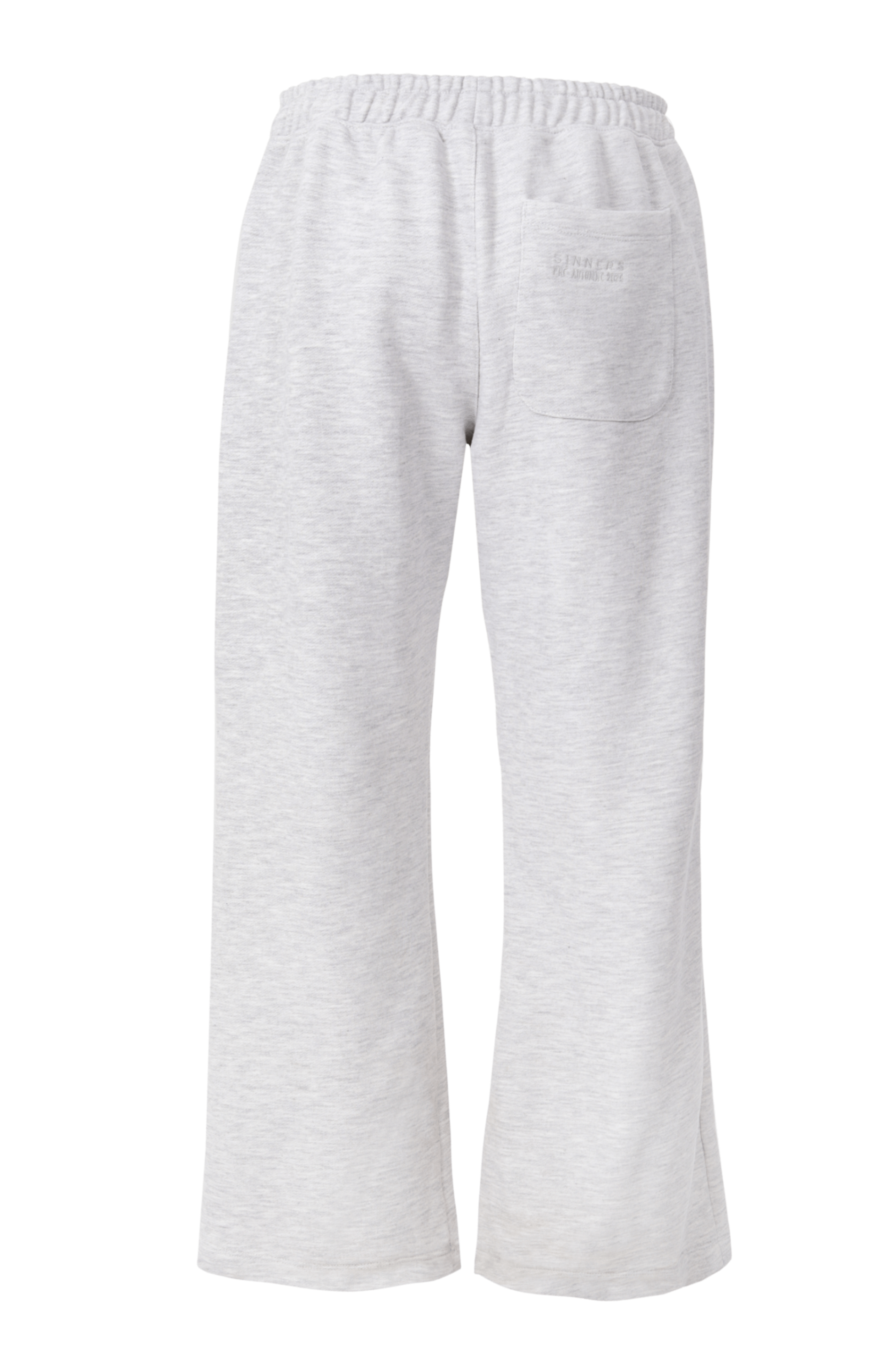 POLIZIA GRAY FLARED SWEATPANTS
