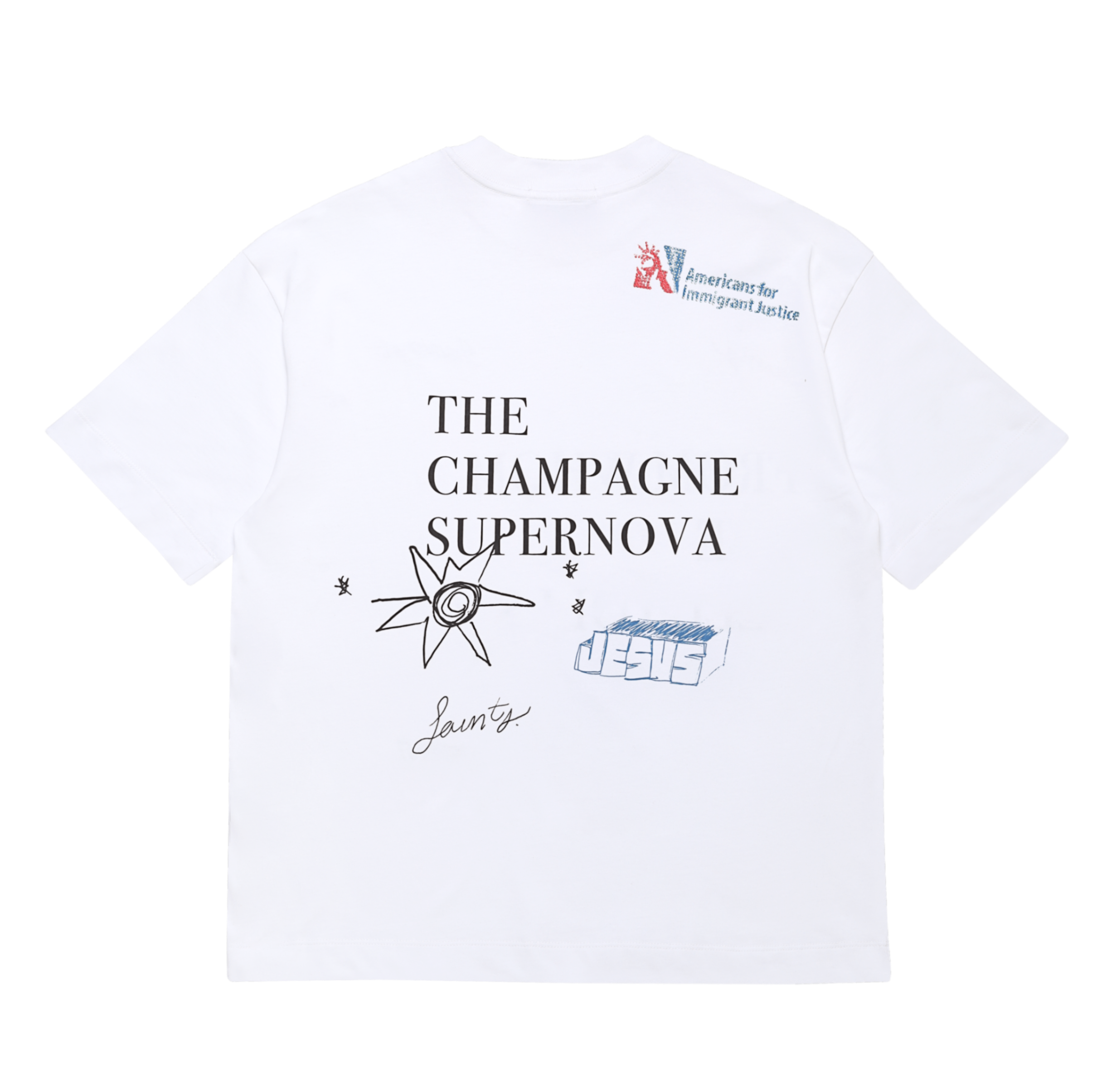 CHAMPAGNE SUPERNOVA WHITE T-SHIRT