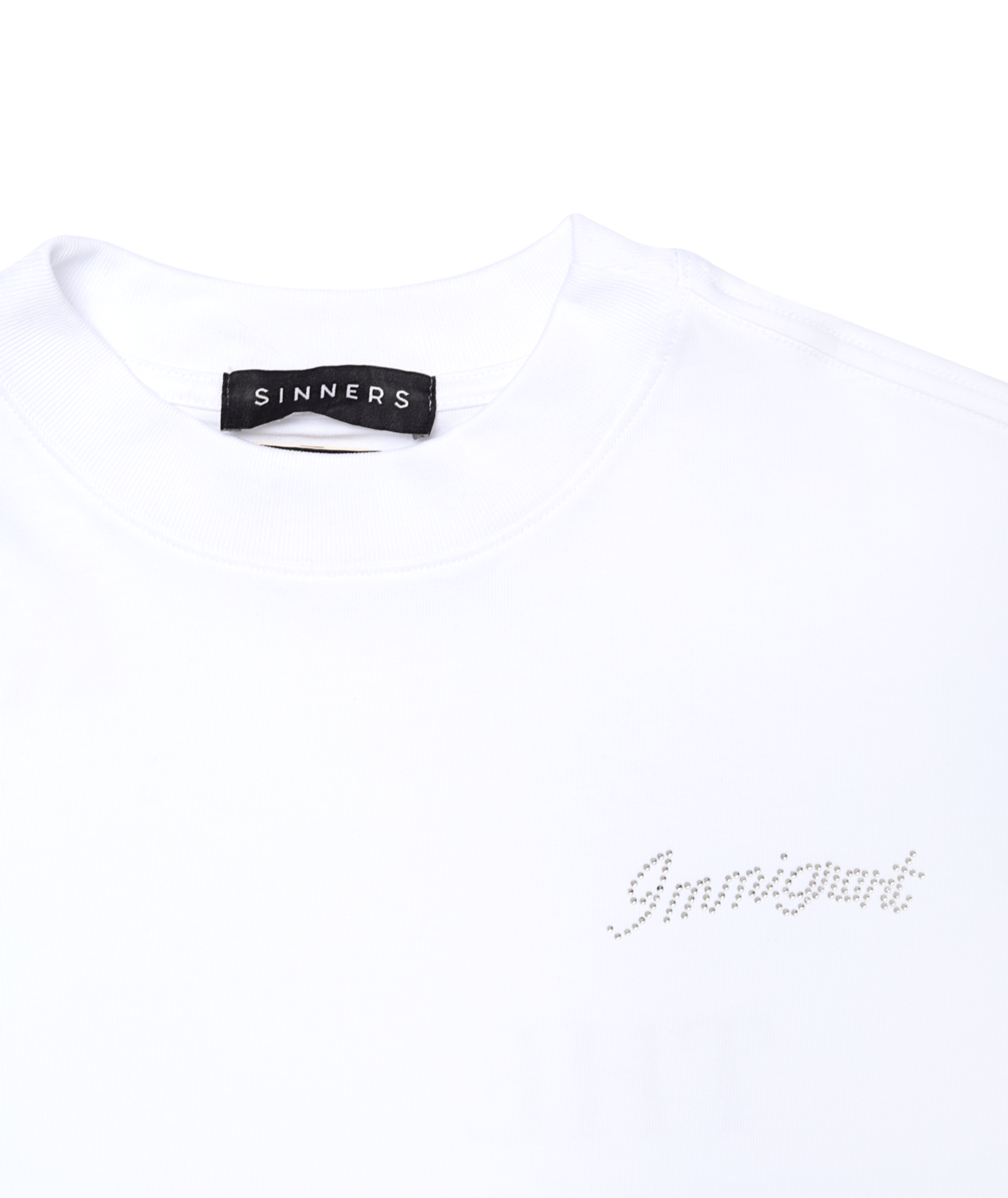Camiseta blanca con estampado suculento