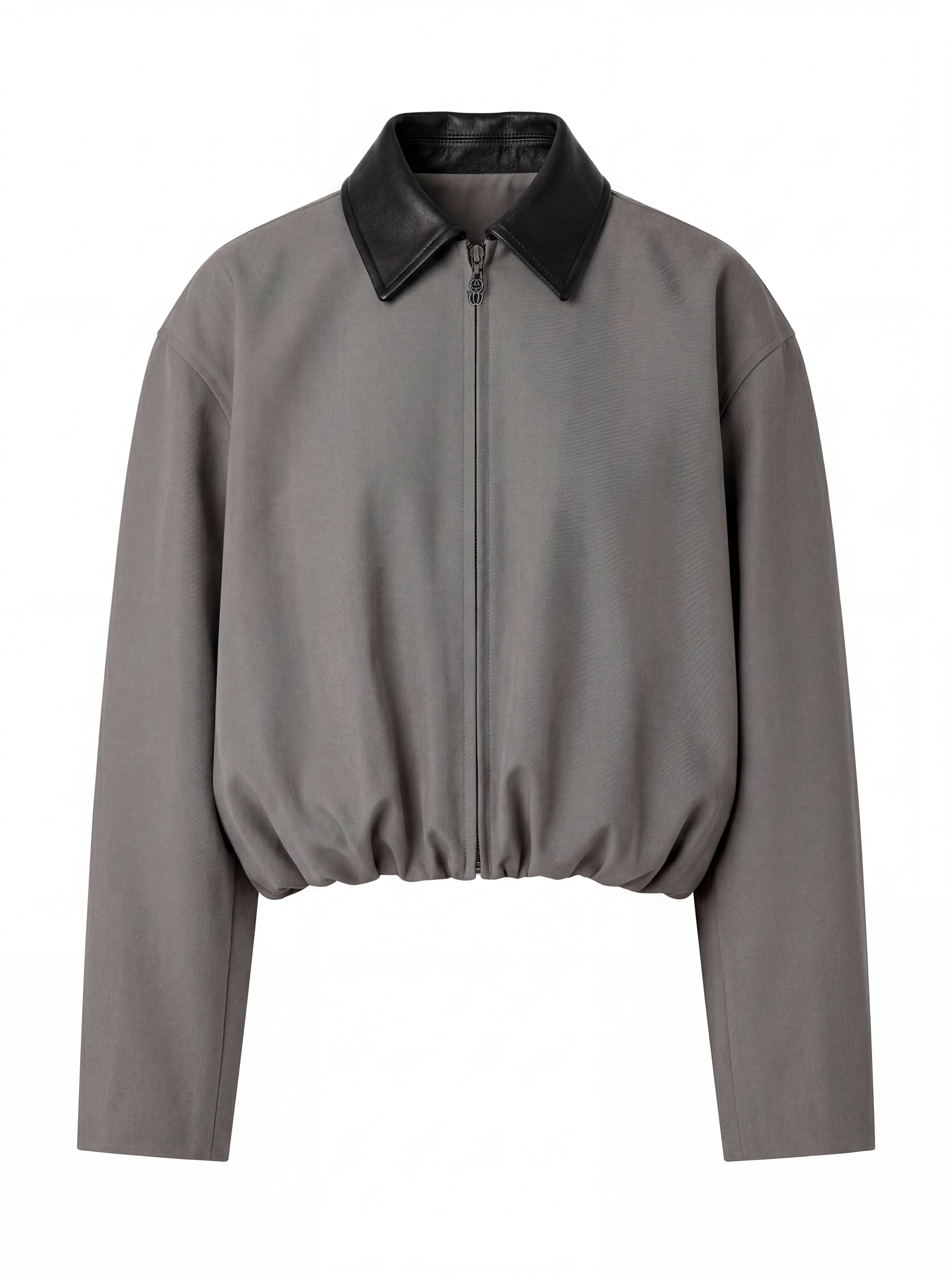 Chaqueta Cuello en Cuero — vista frontal final