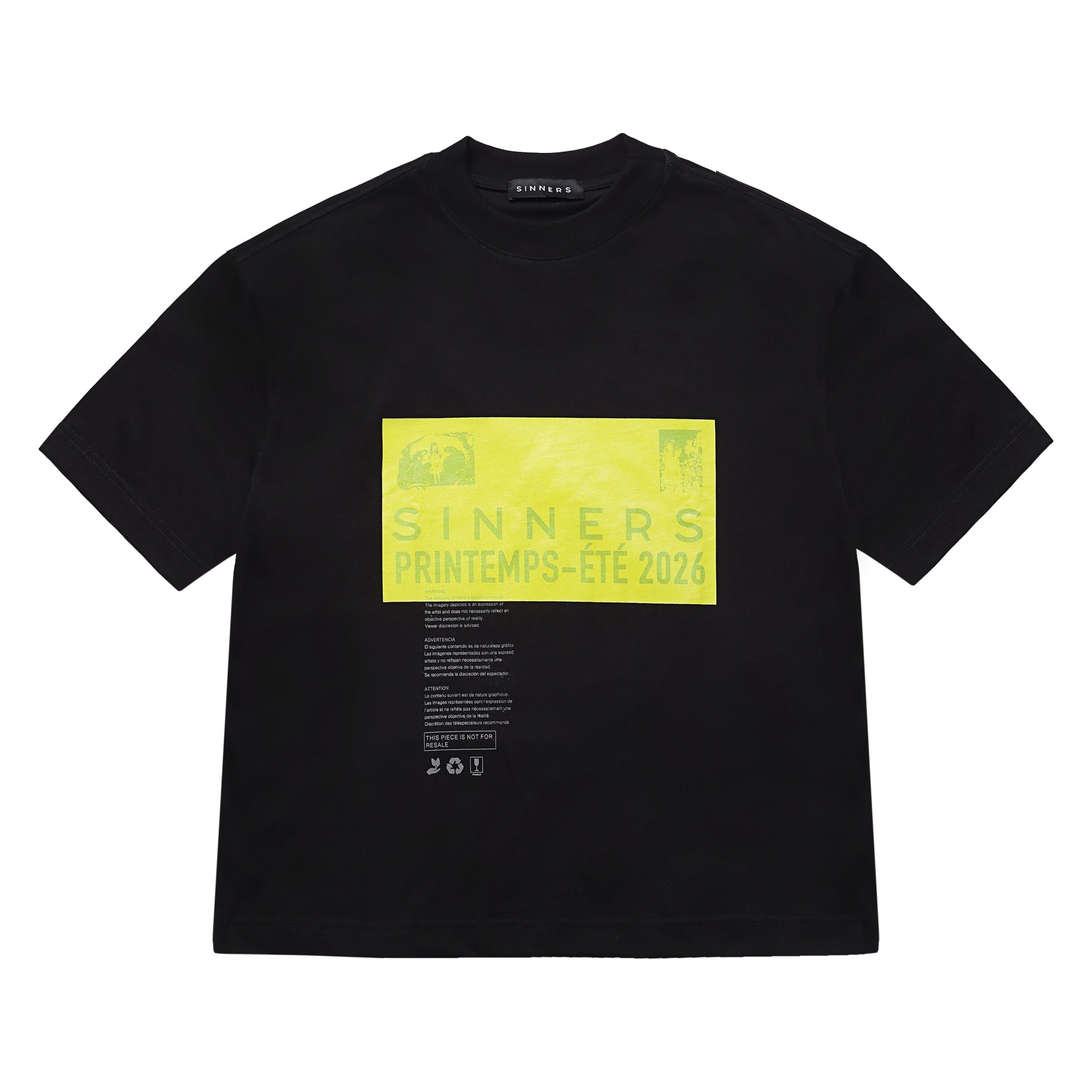 PRE-CAUCION BLACK T-SHIRT