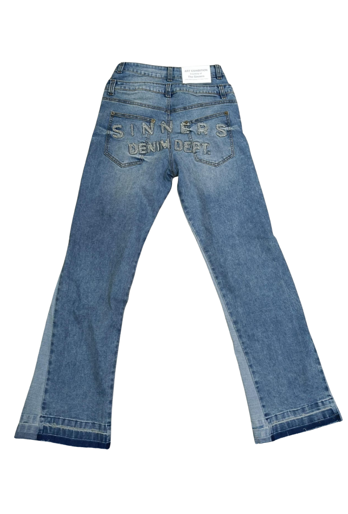 DOUBLE BLUE FLARED JEANS