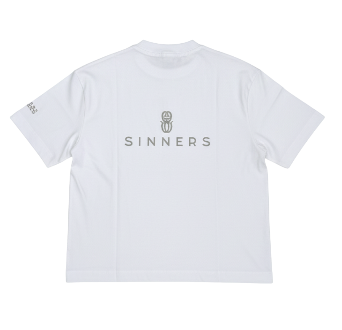 RHINESTONE LOGO WHITE T-SHIRT