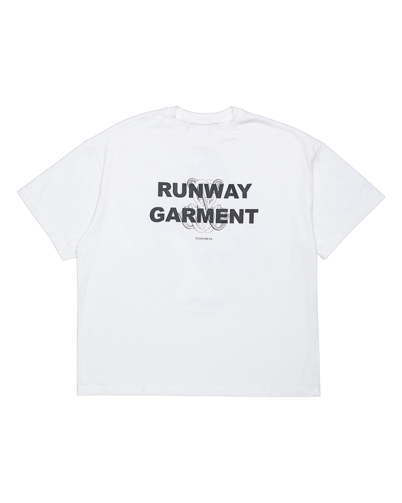 RUNWAY GARMENT T-SHIRT — WHITE