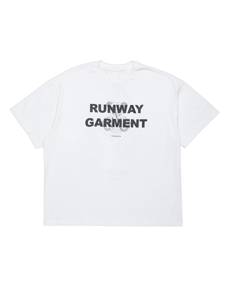 RUNWAY GARMENT T-SHIRT — WHITE