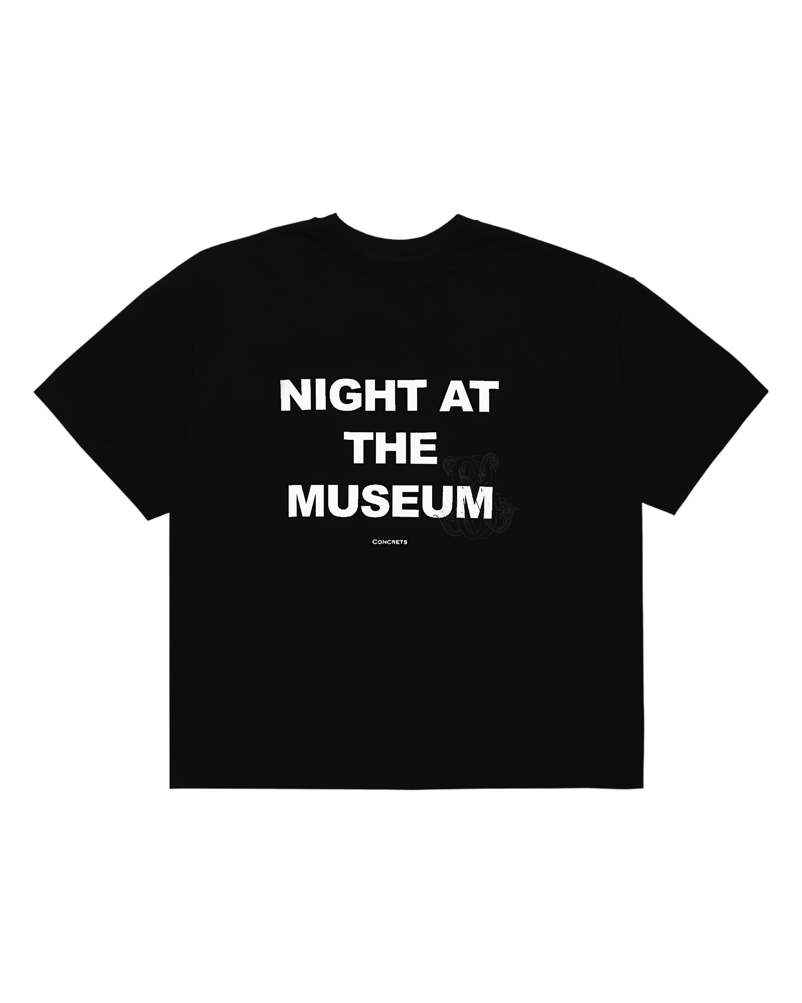 NIGHT AT THE MUSEUM T-SHIRT — BLACK LANDING