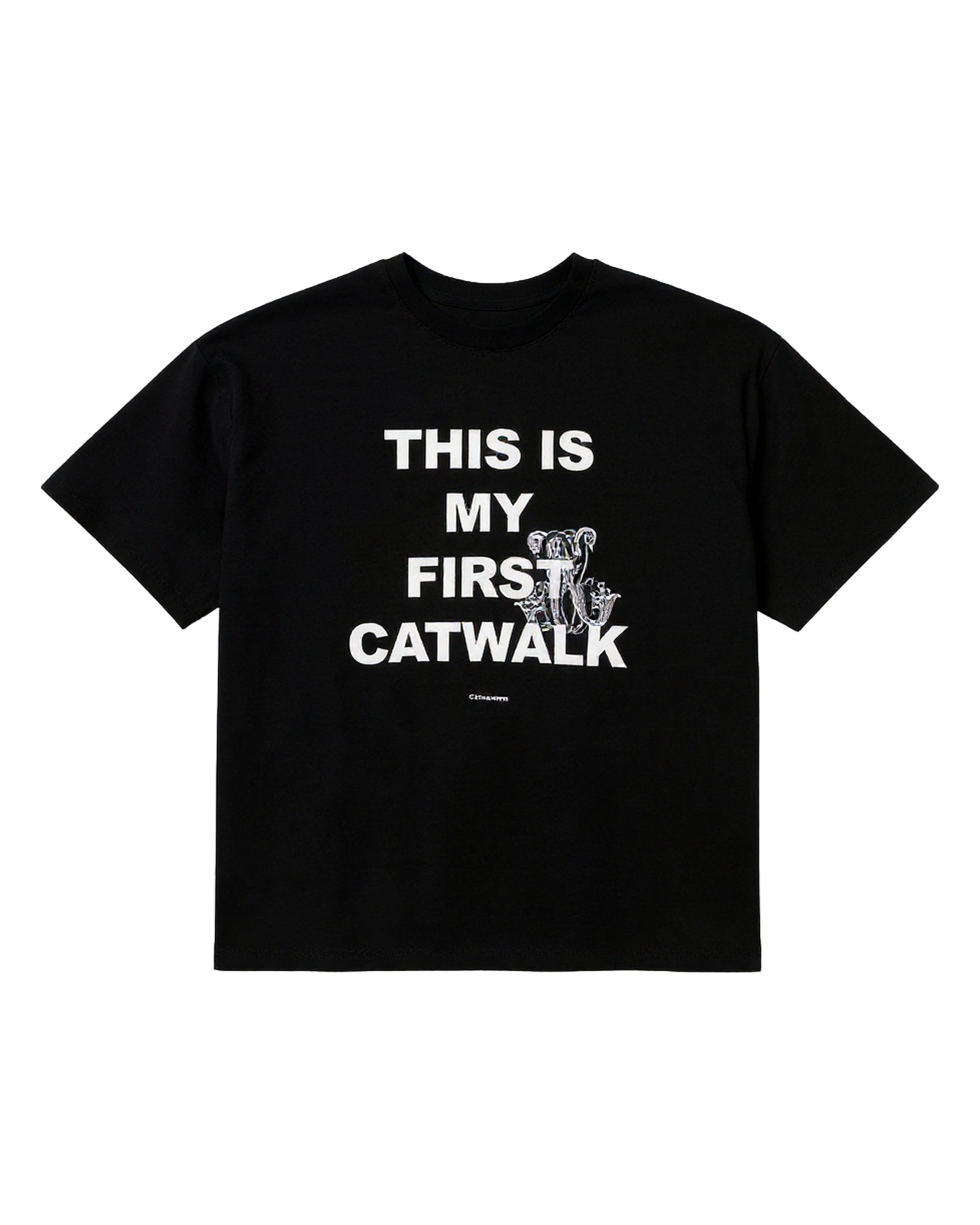 THIS IS MY FIRST CATWALK T-SHIRT — BLACK LANDING