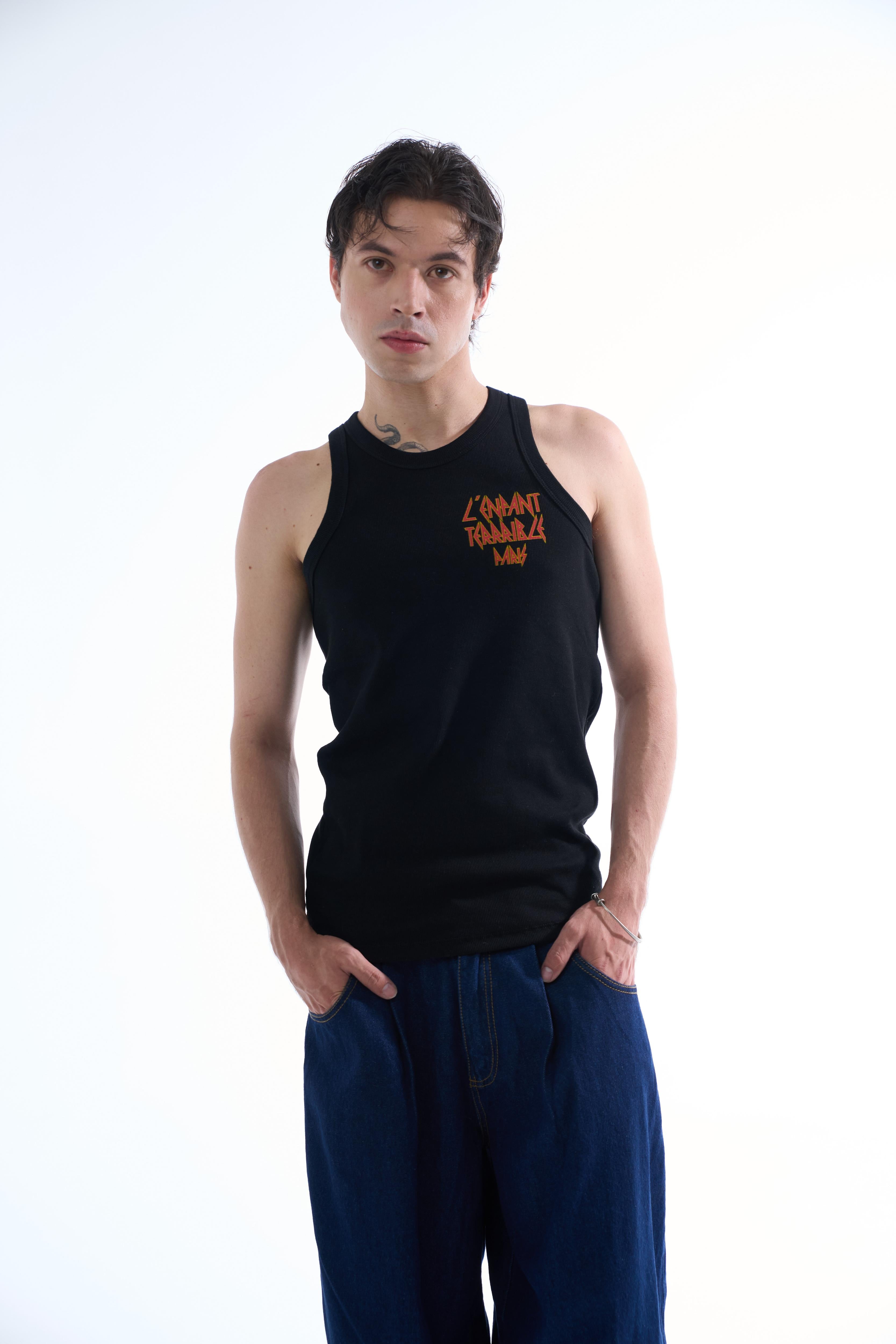 L'ENFANT BLACK MEN TANK TOP