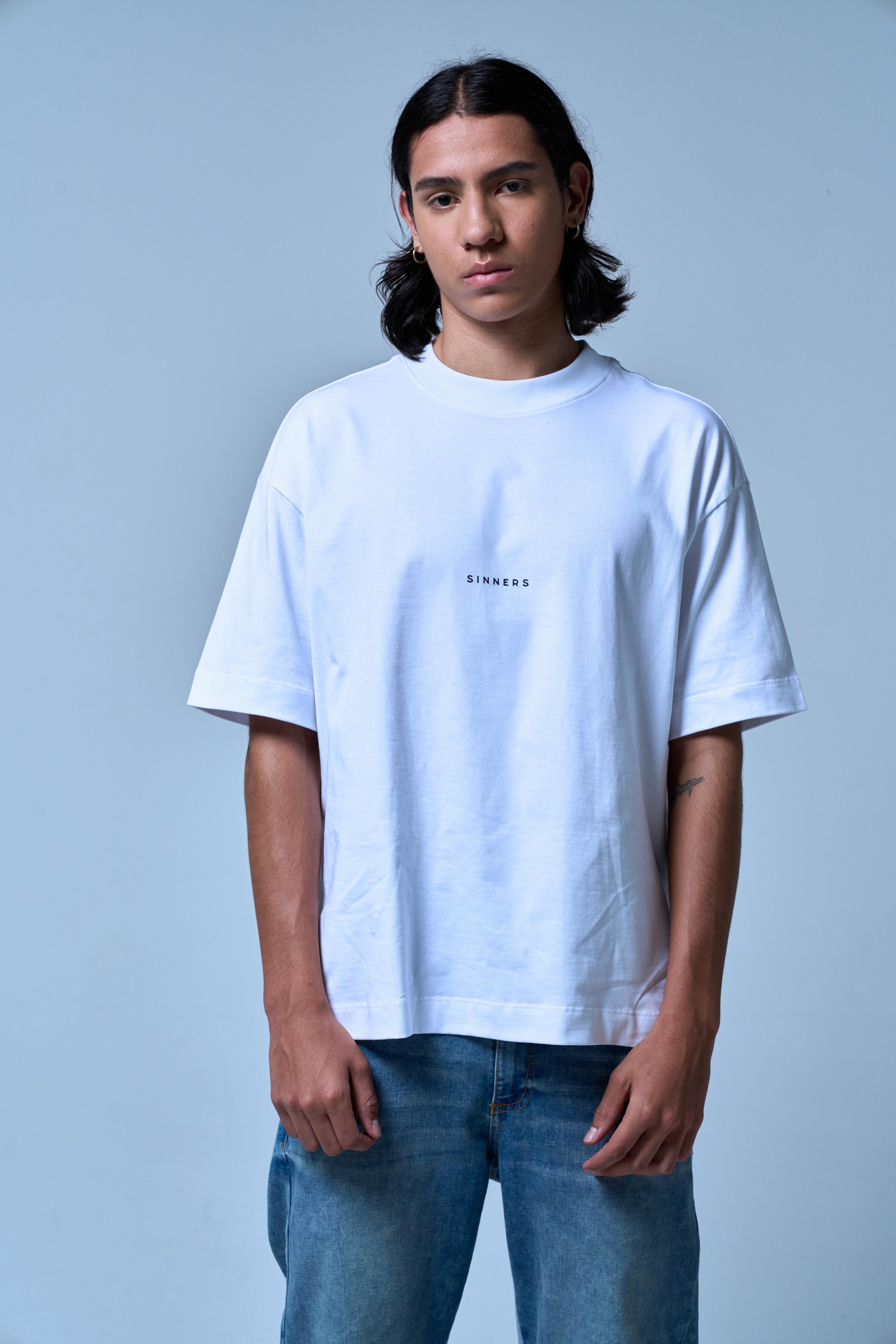 CENTER LOGO WHITE T-SHIRT