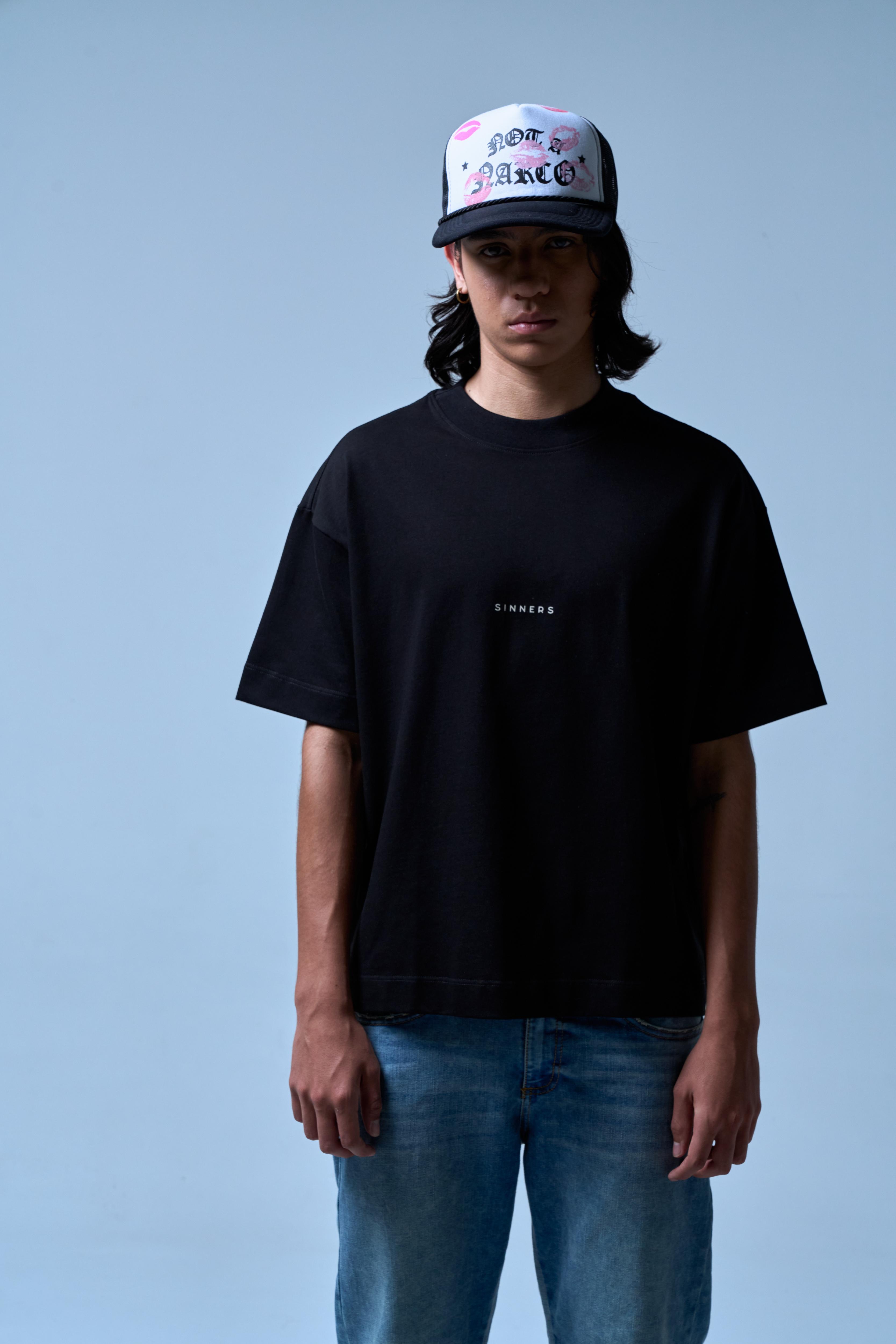 CENTER LOGO BLACK T-SHIRT