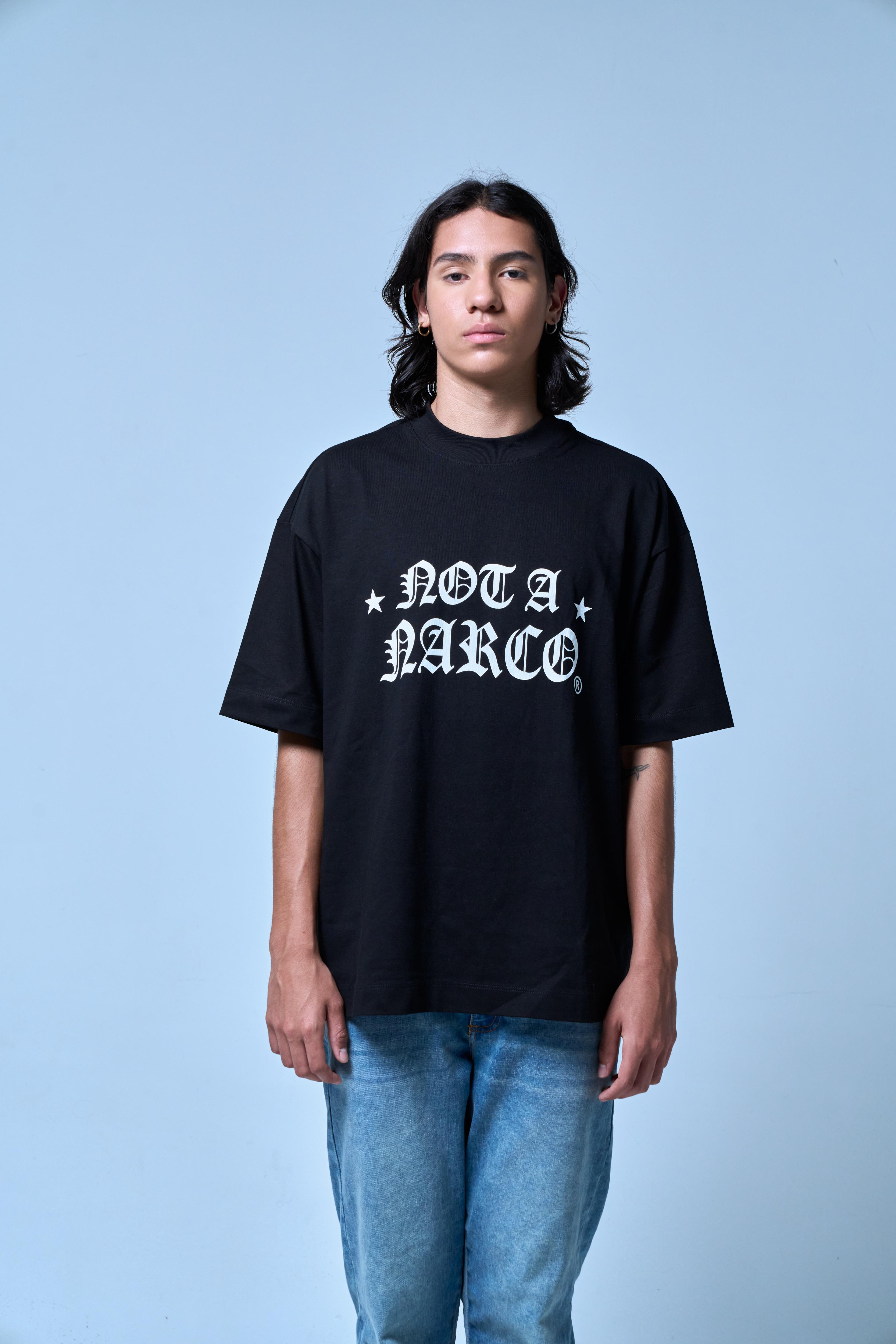 NOT A NARCO STAR BLACK T-SHIRT