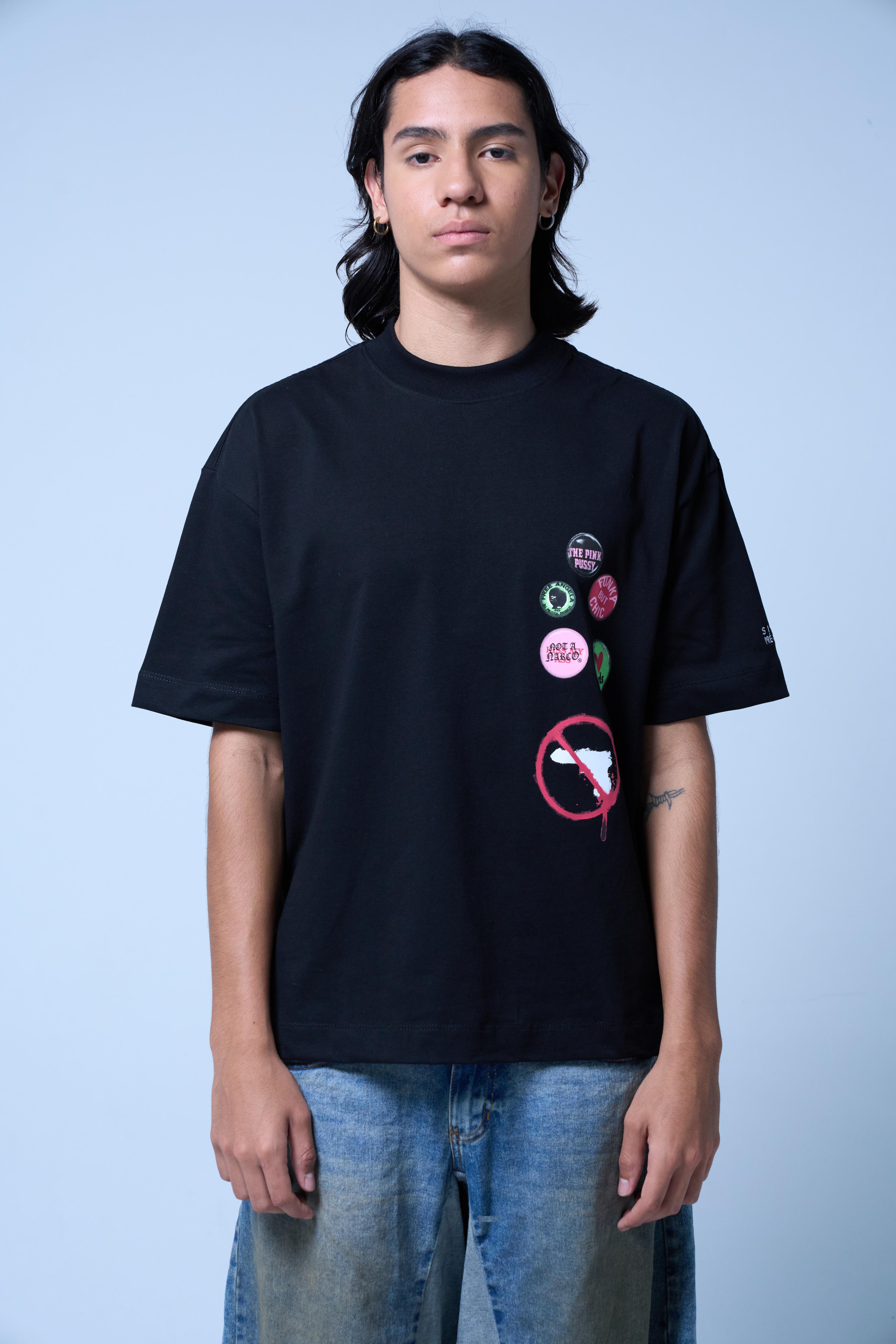 STAMPS BLACK T-SHIRT