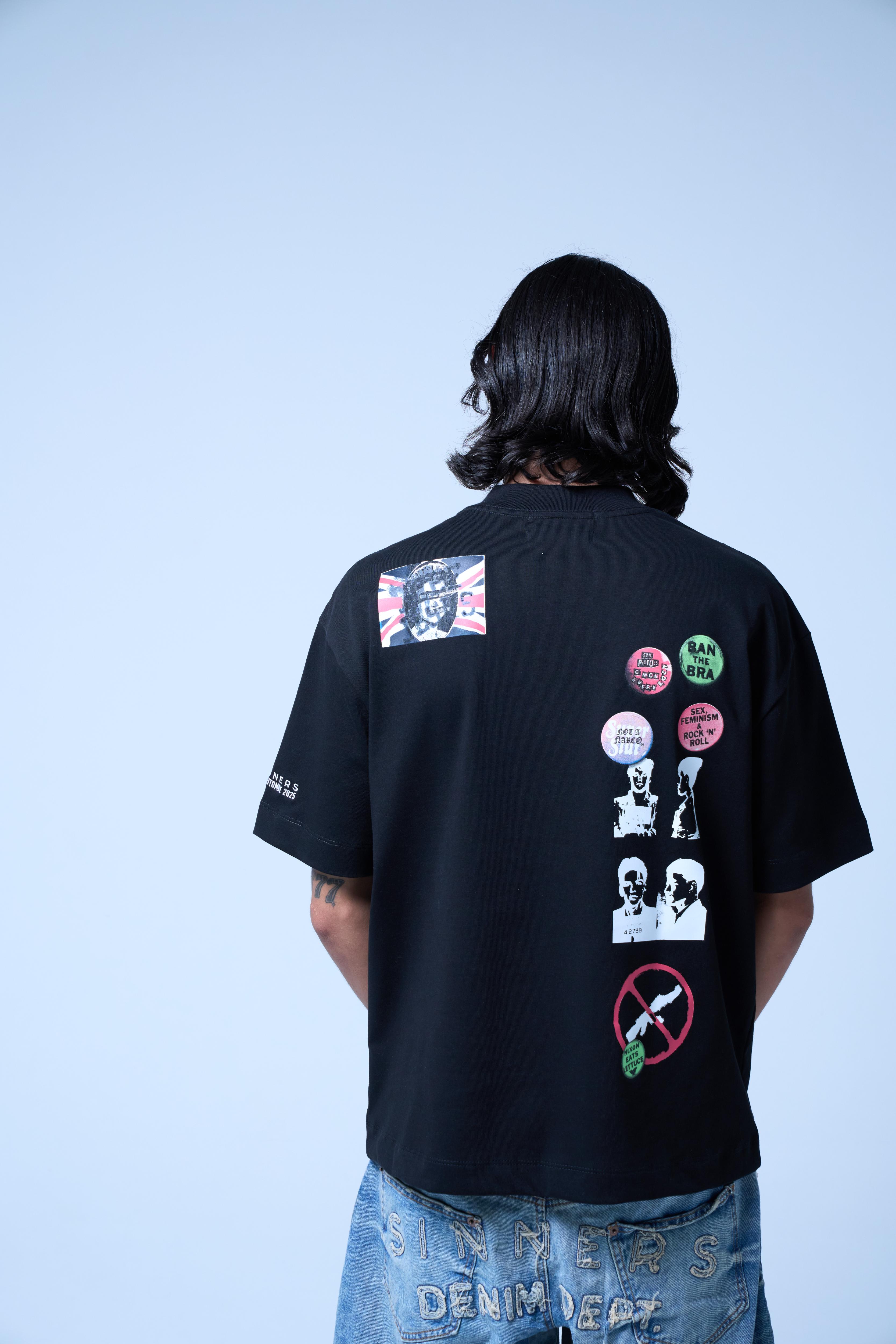 STAMPS BLACK T-SHIRT