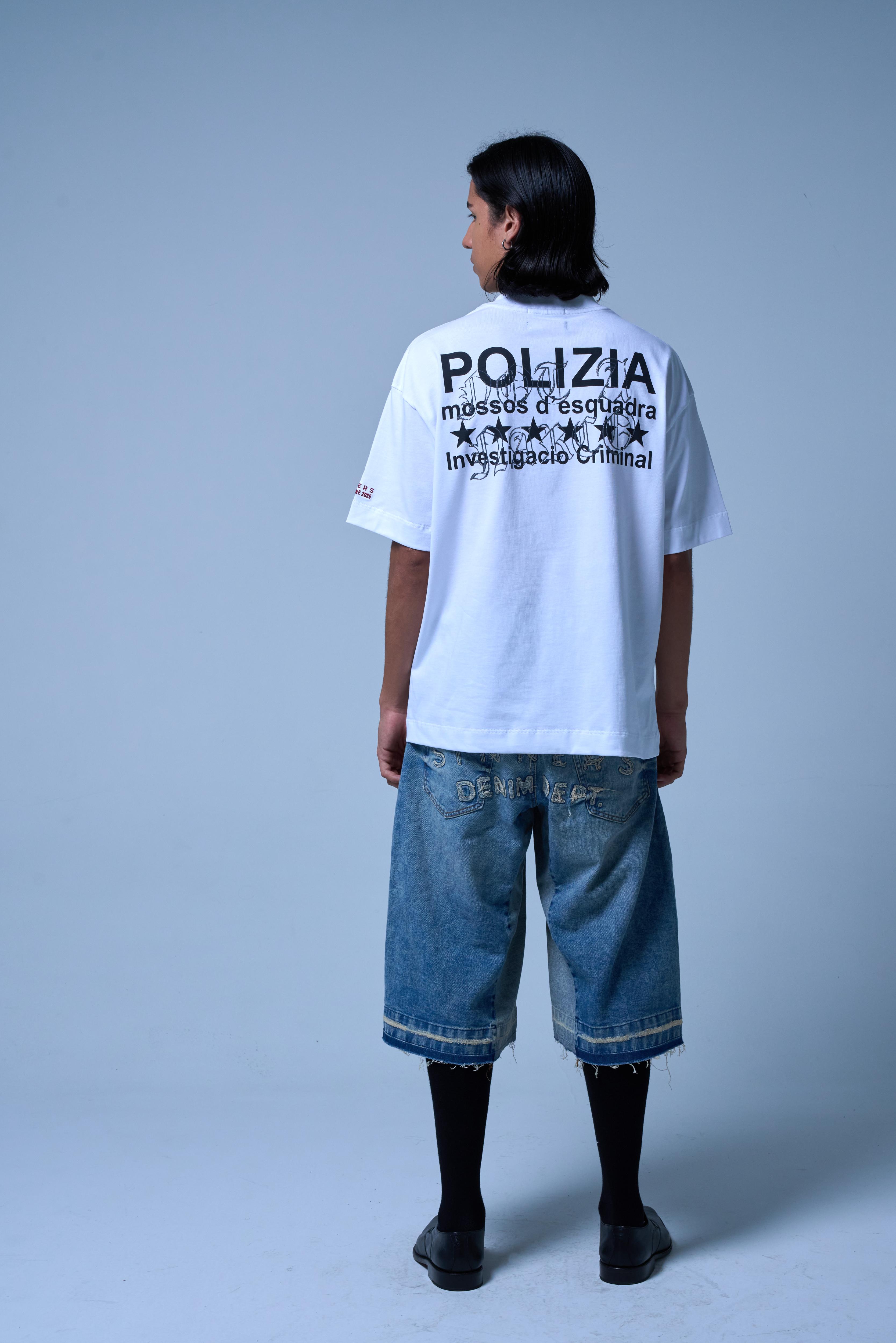 POLIZIA WHITE T-SHIRT