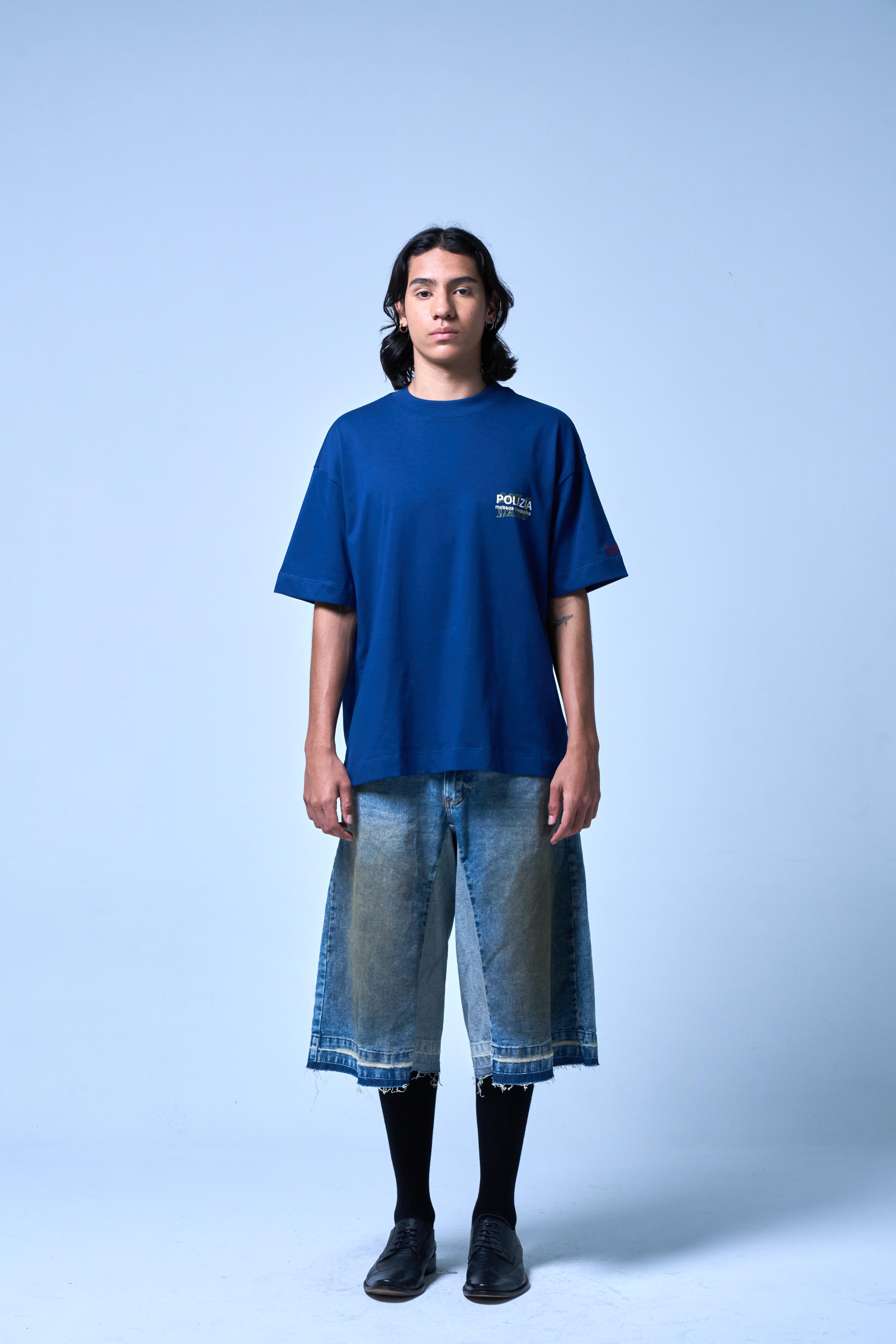POLIZIA BLUE T-SHIRT