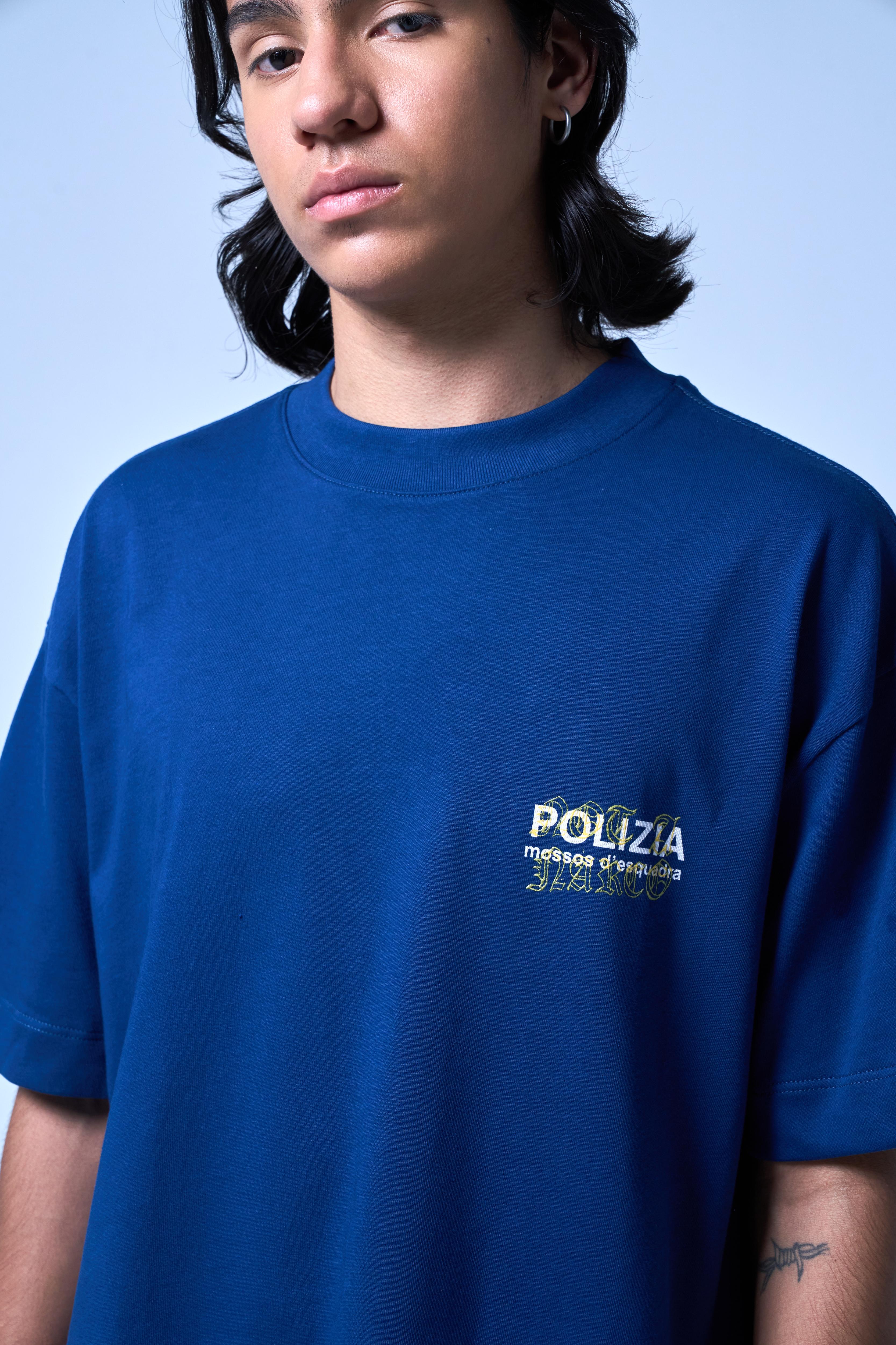 POLIZIA BLUE T-SHIRT