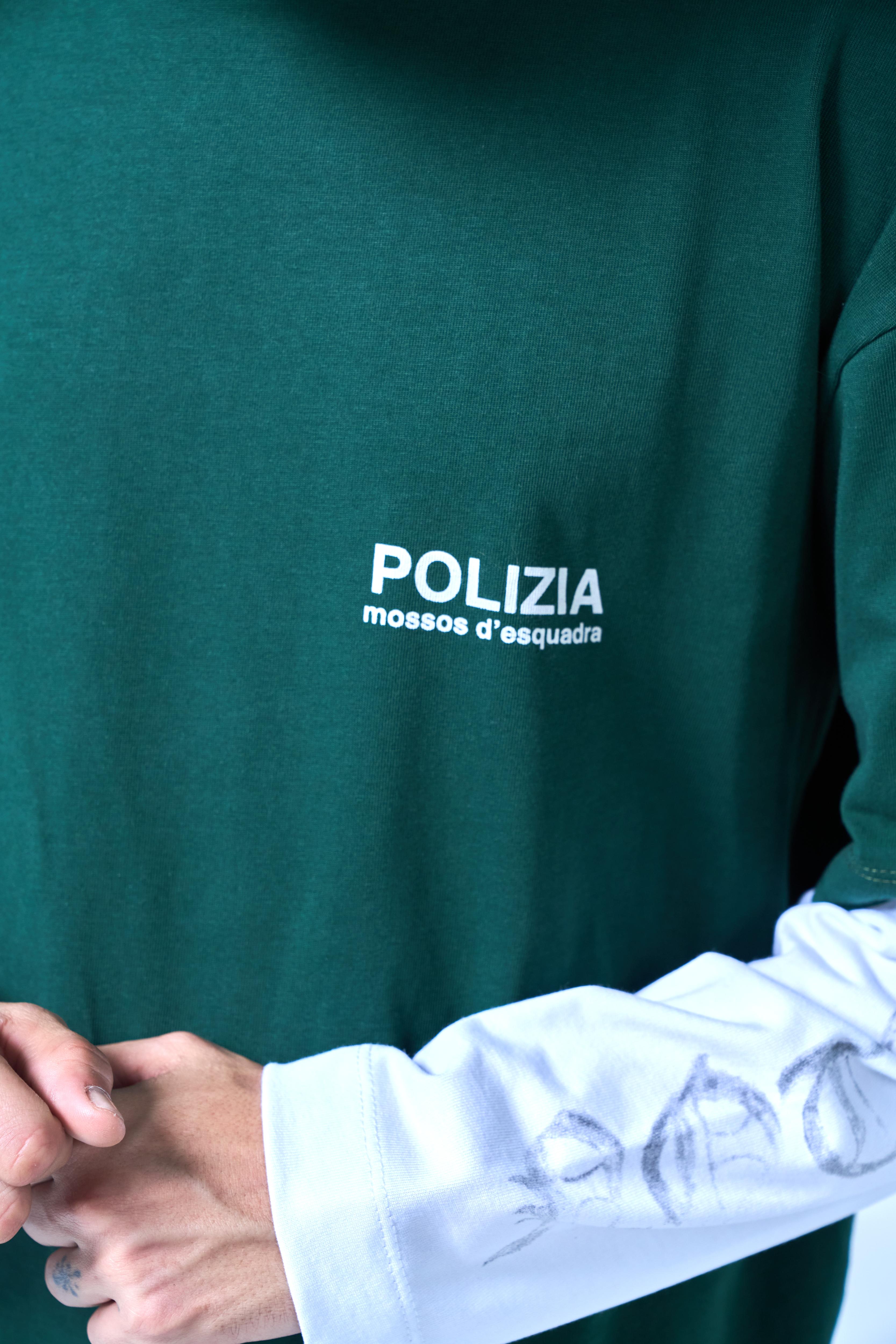 POLIZIA GREEN DOUBLE SLEEVE