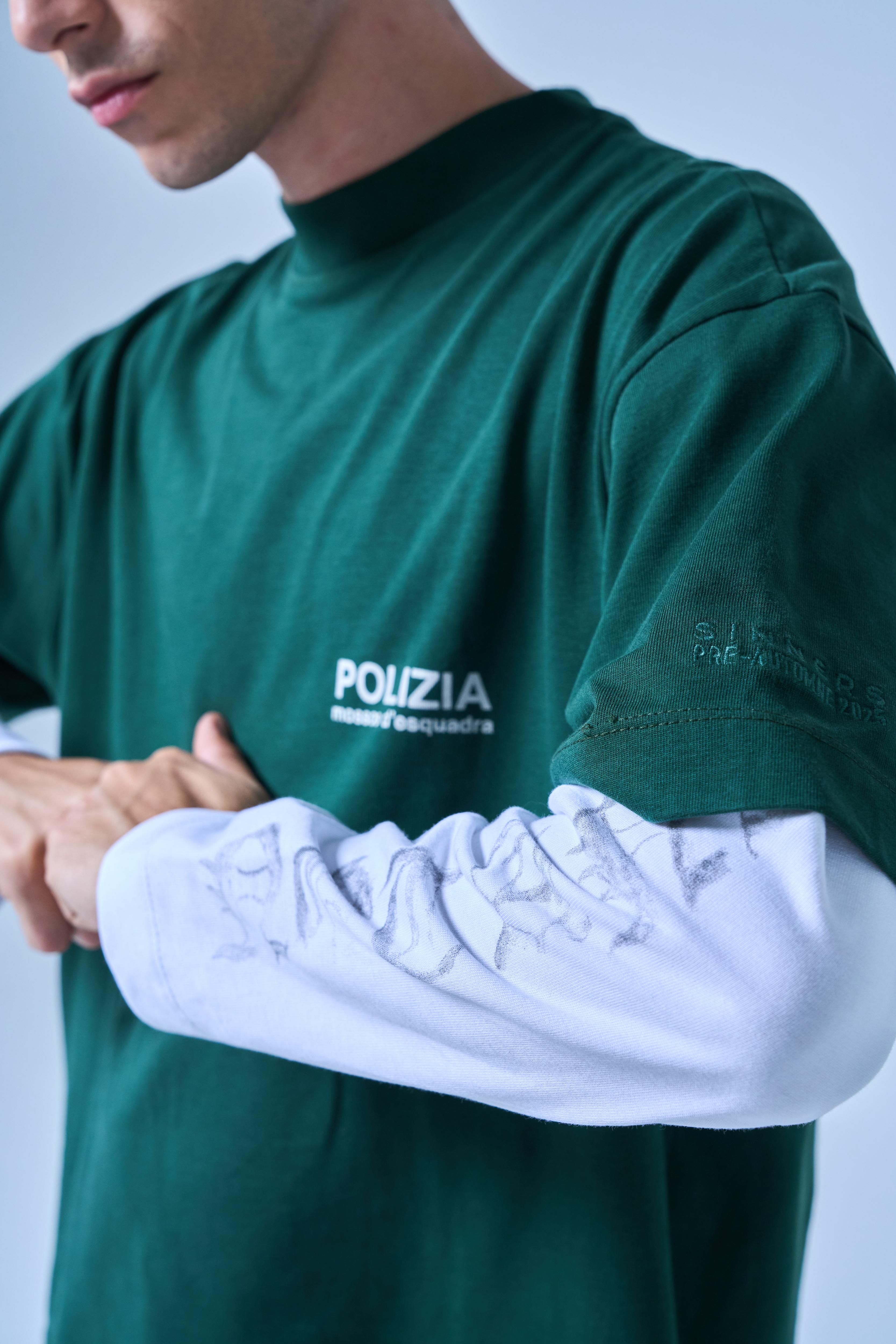 POLIZIA GREEN DOUBLE SLEEVE