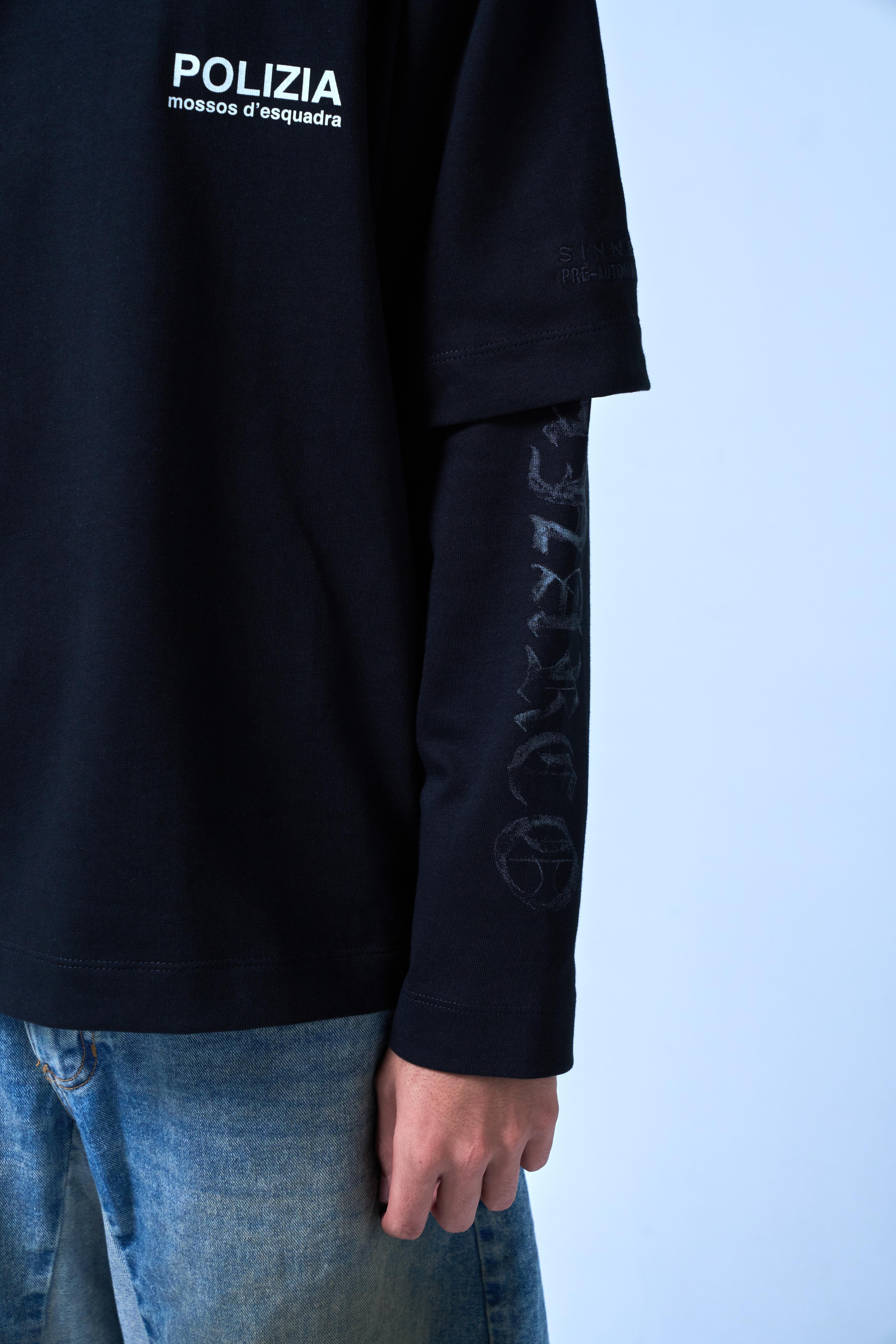 POLIZIA BLACK DOUBLE SLEEVE