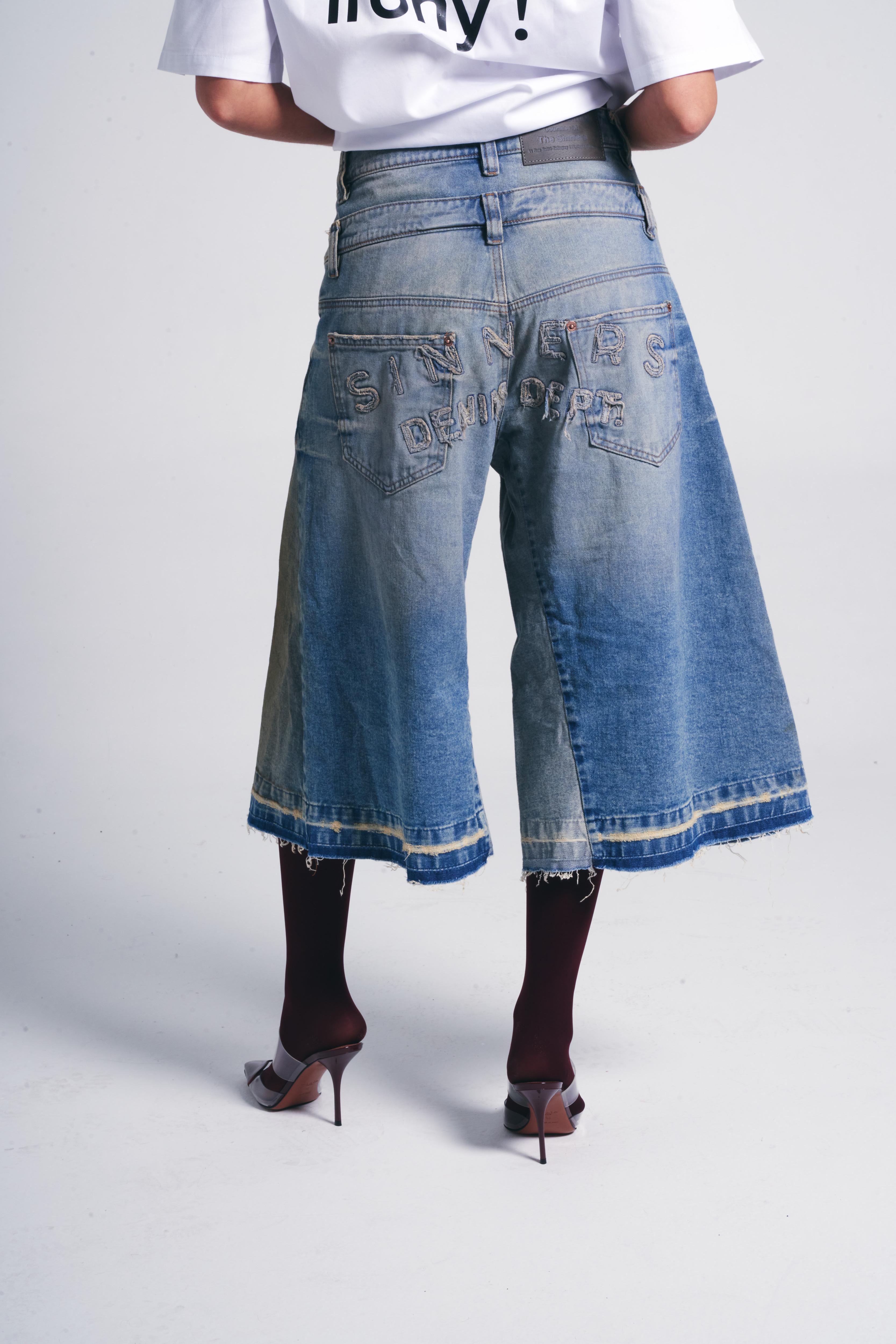 SINNERS DENIM JORTS